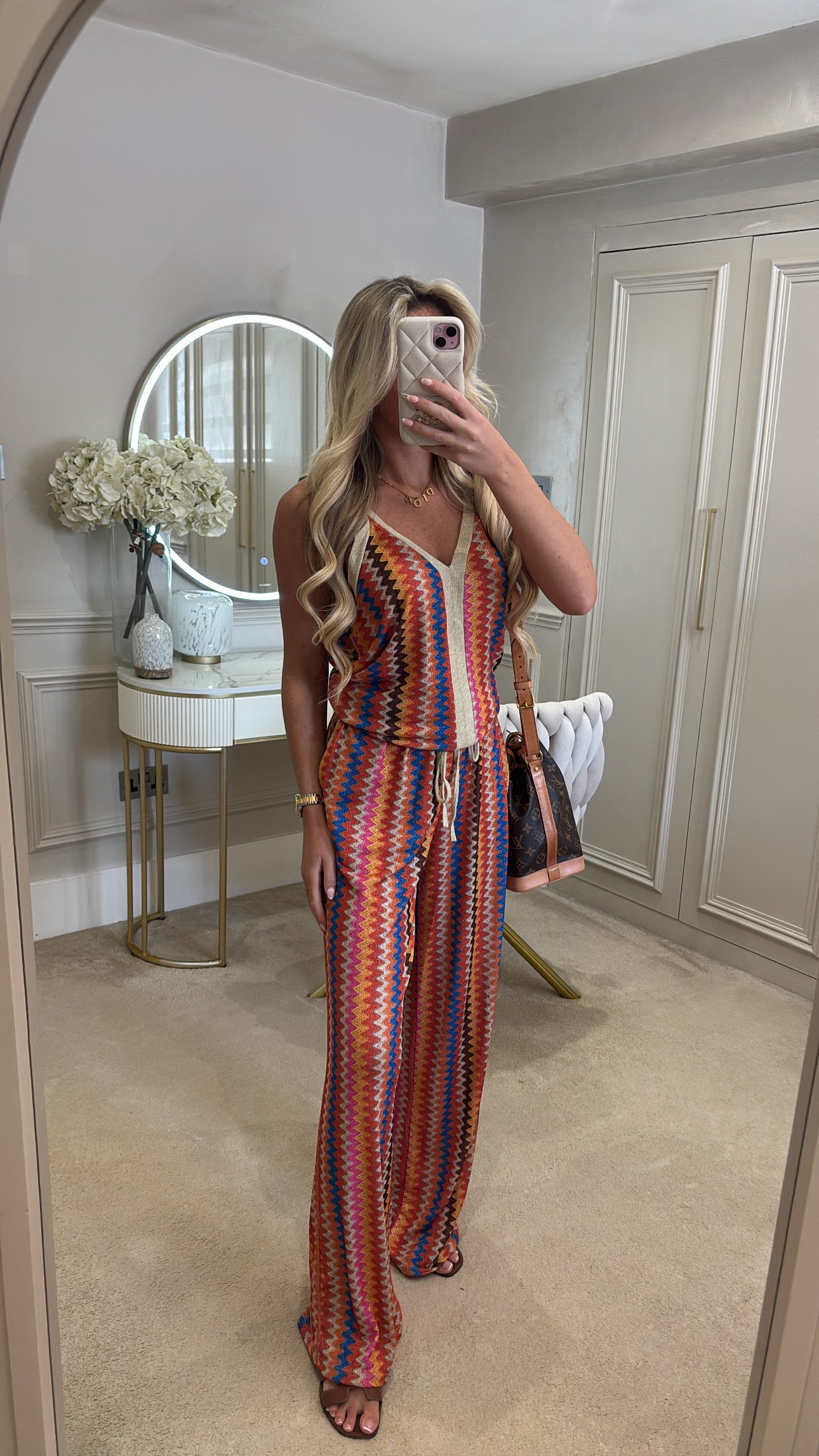 Glitter zig zag lounge set