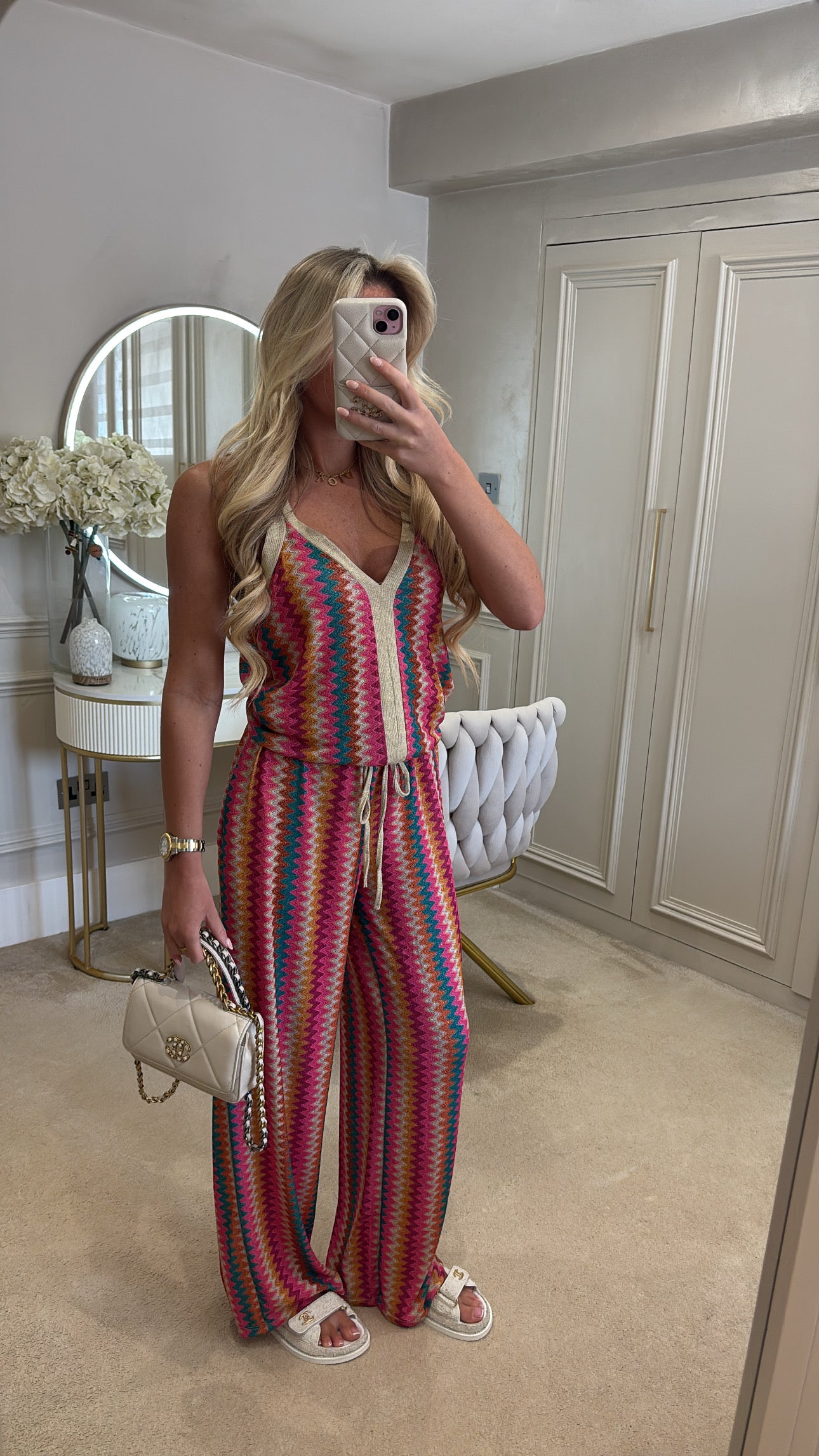 Glitter zig zag lounge set