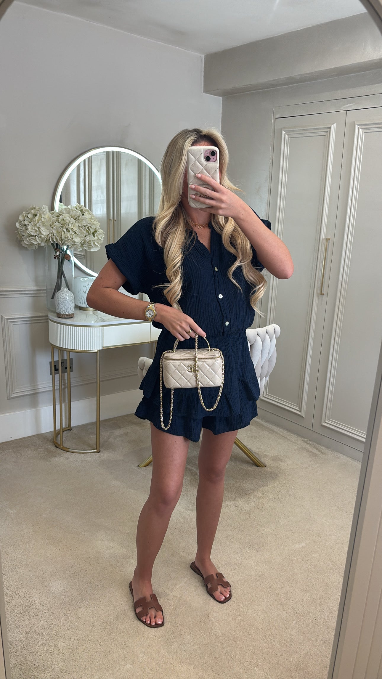 Cheesecloth skort co-ord