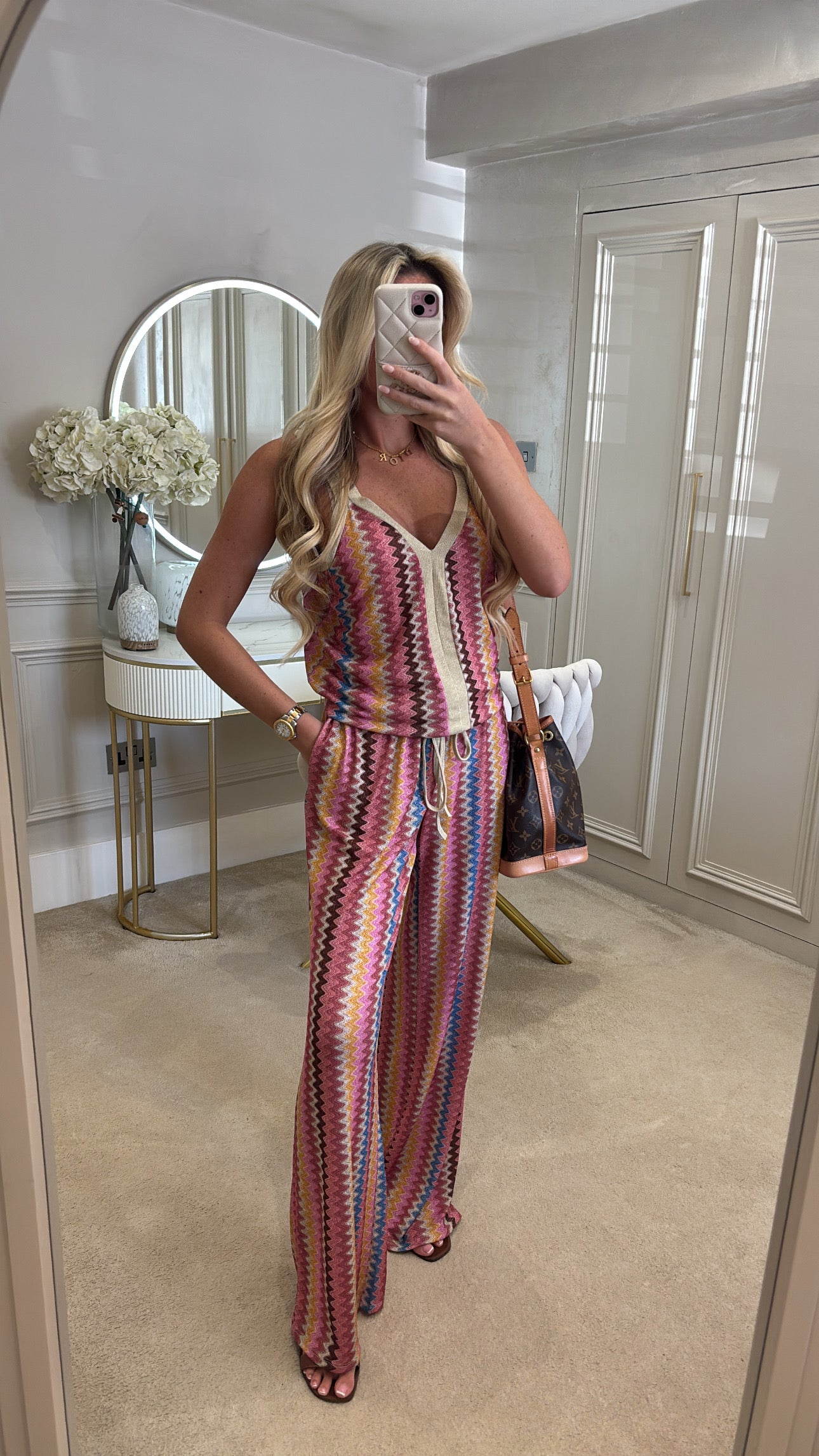 Glitter zig zag lounge set