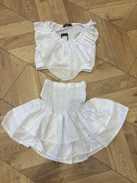 Frill skirt set