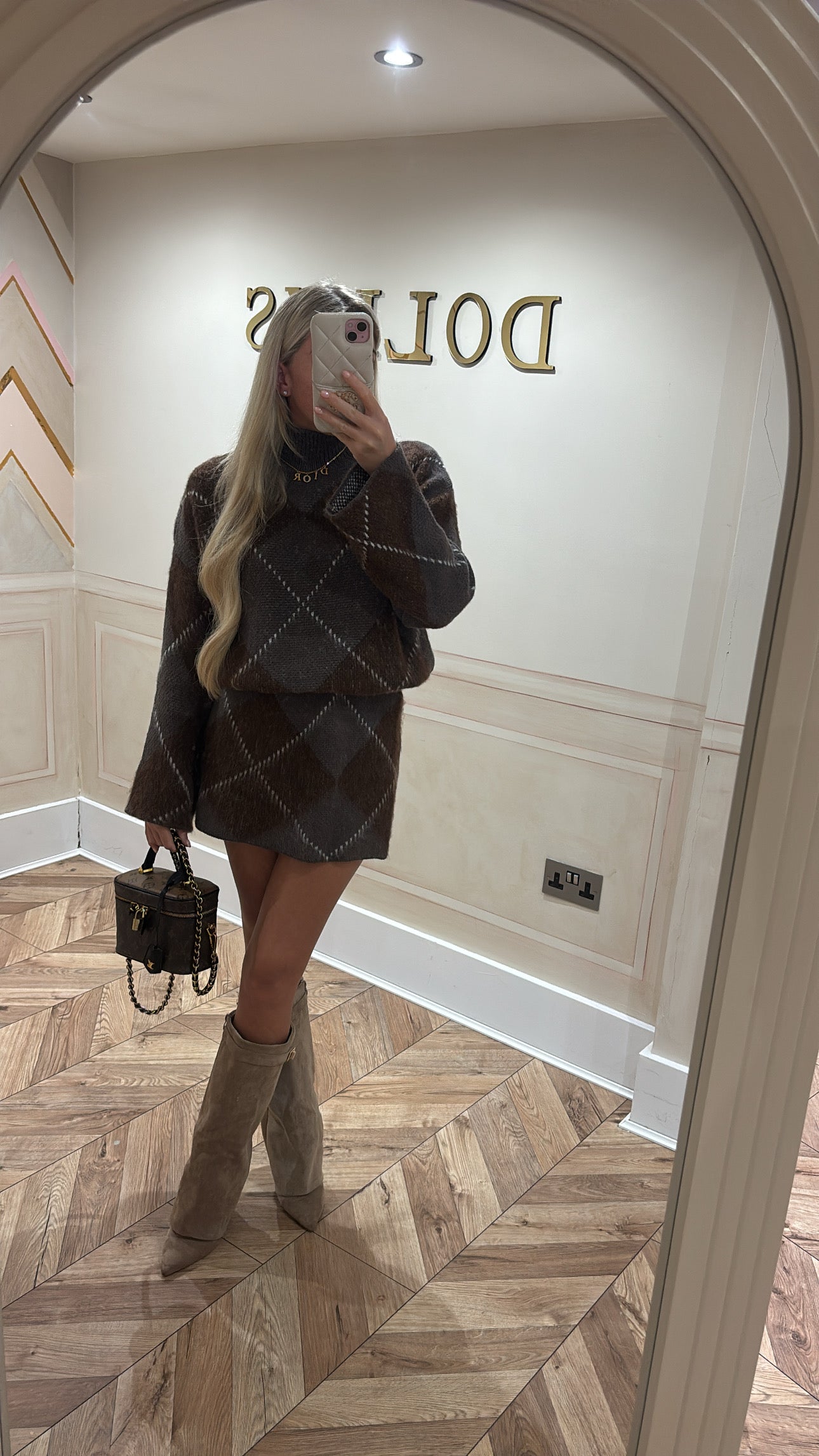 Knitted skirt and top