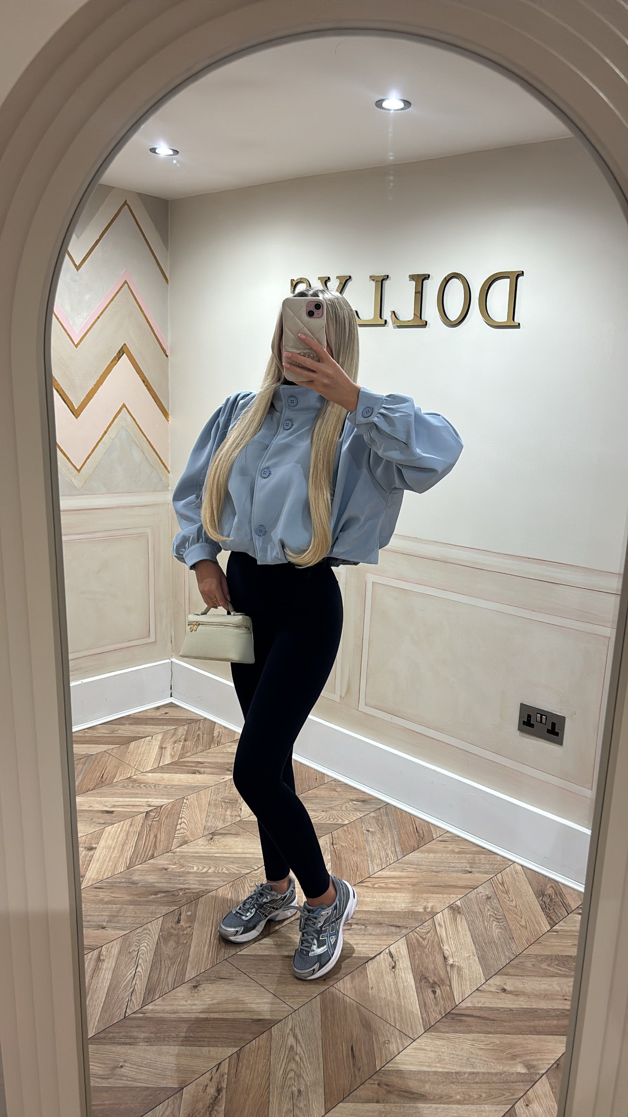 Puff sleeve cropped jacket