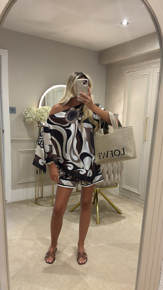 Pucci silk short set