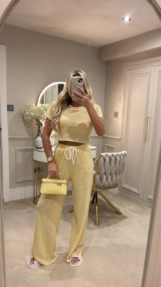 Cropped T-shirt lounge set