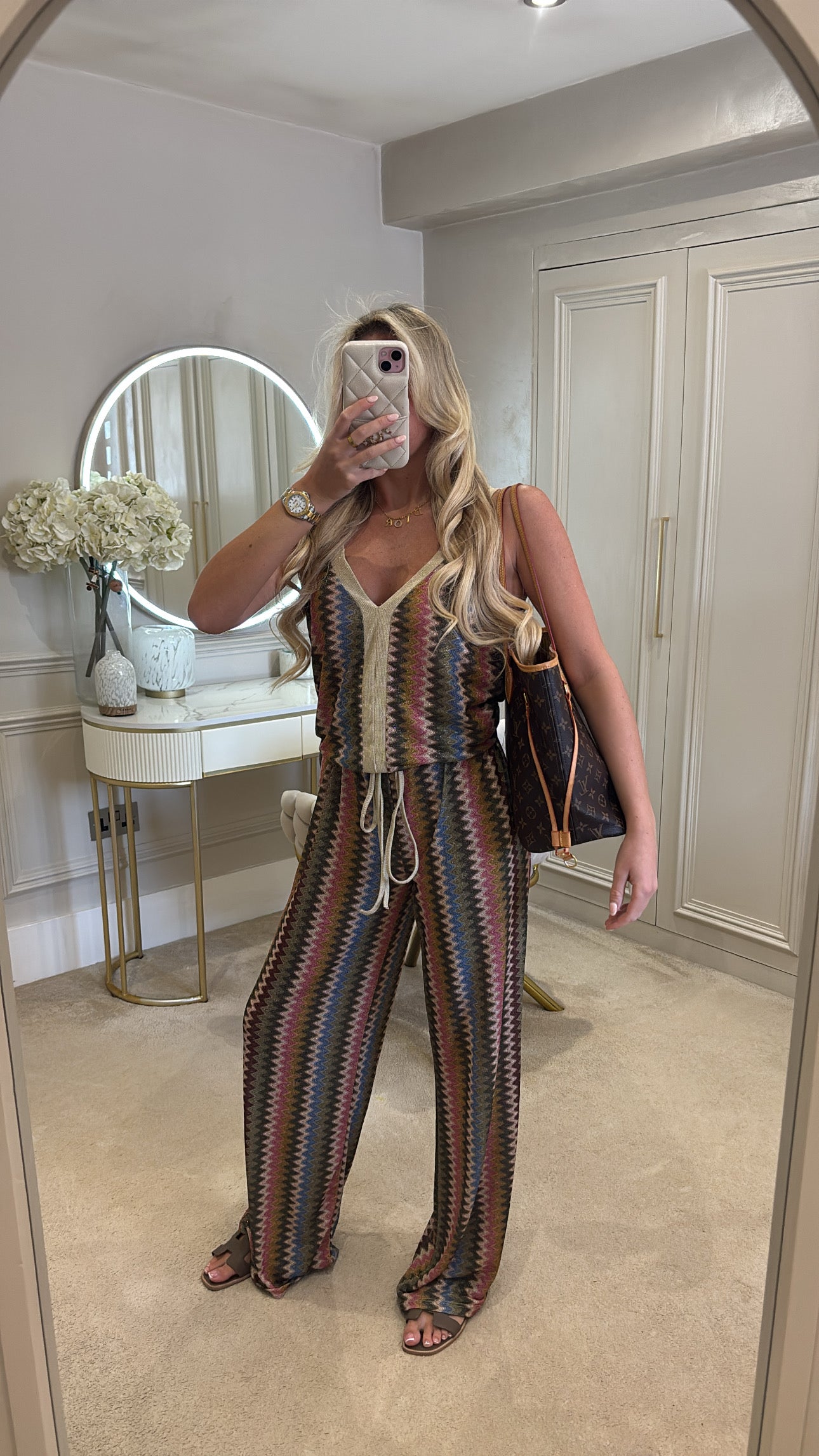 Glitter zig zag lounge set