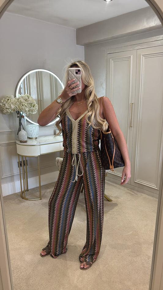 Glitter zig zag lounge set