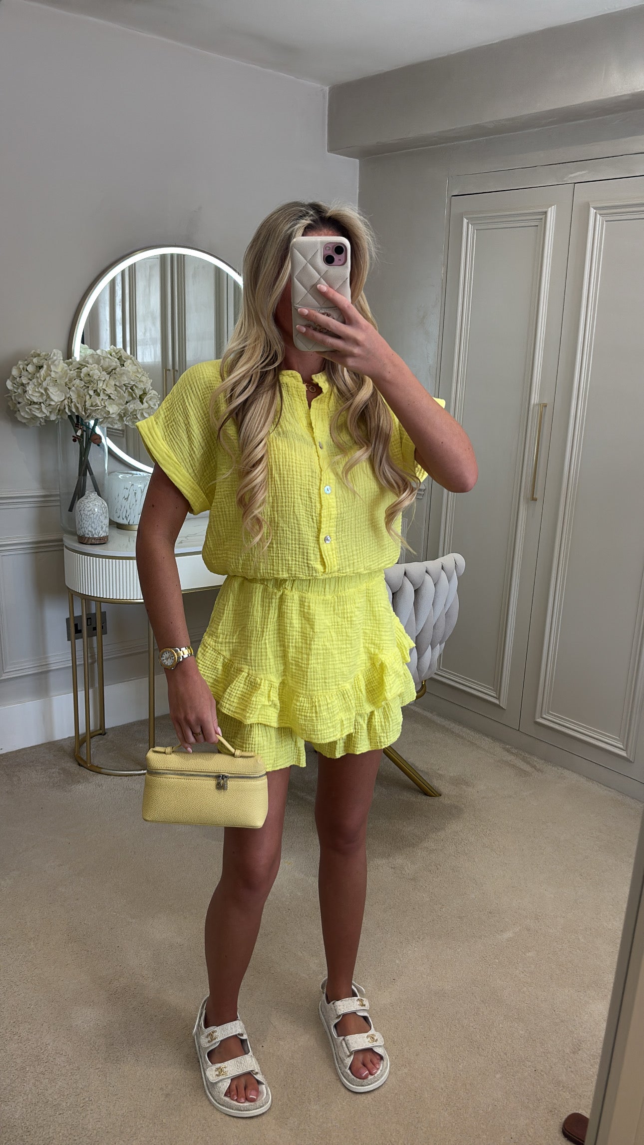 Cheesecloth skort co-ord