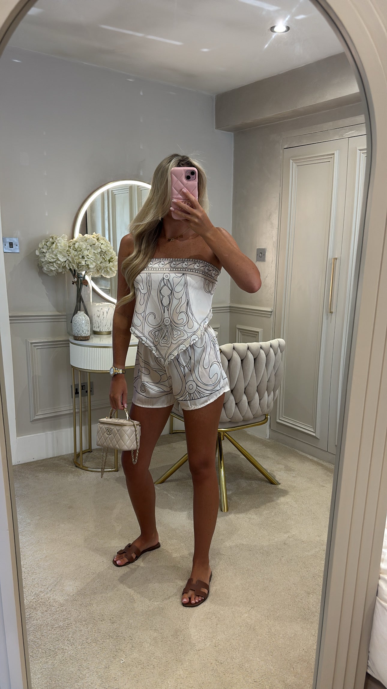 Silk bandeau short set