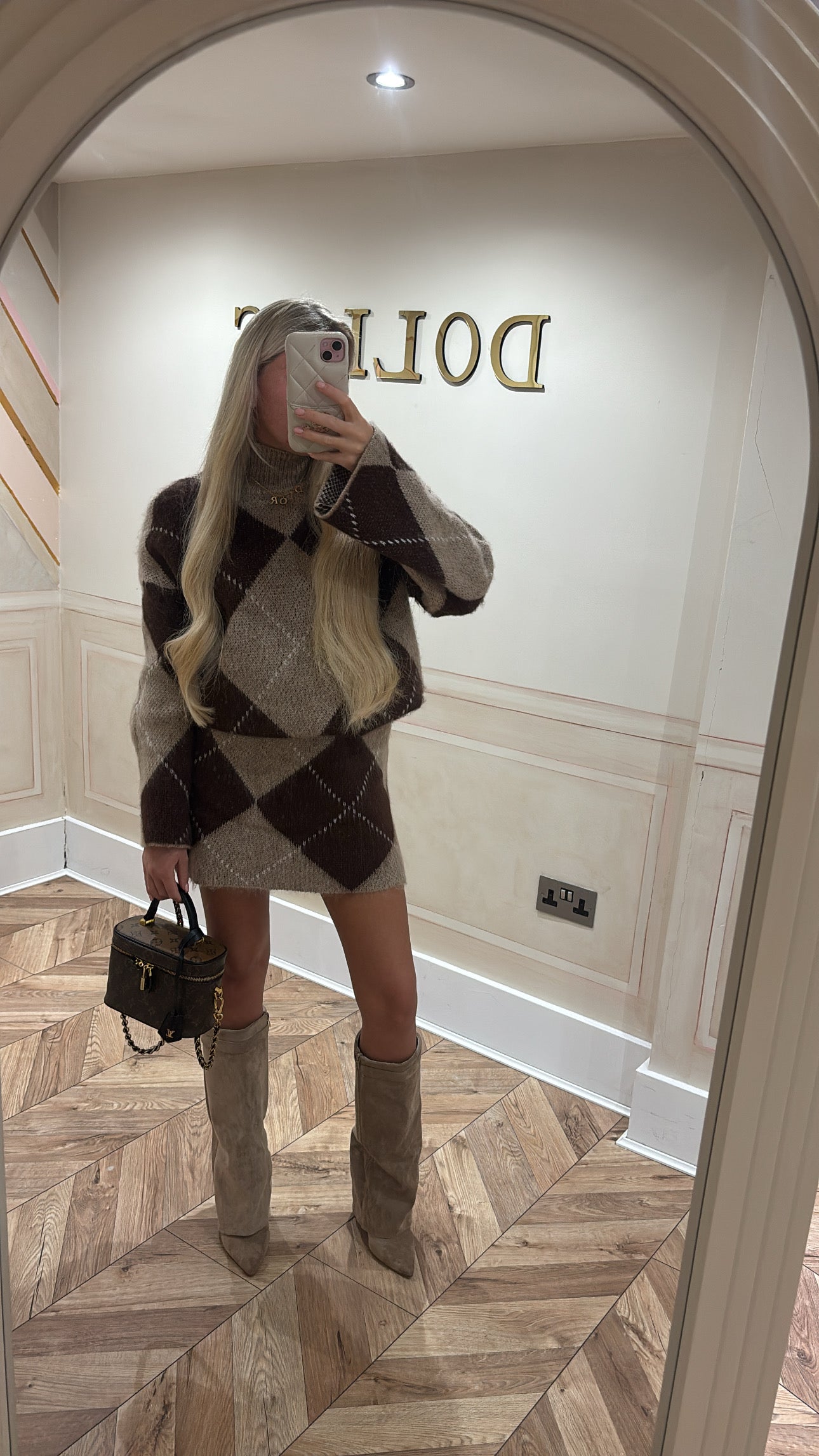 Knitted skirt and top