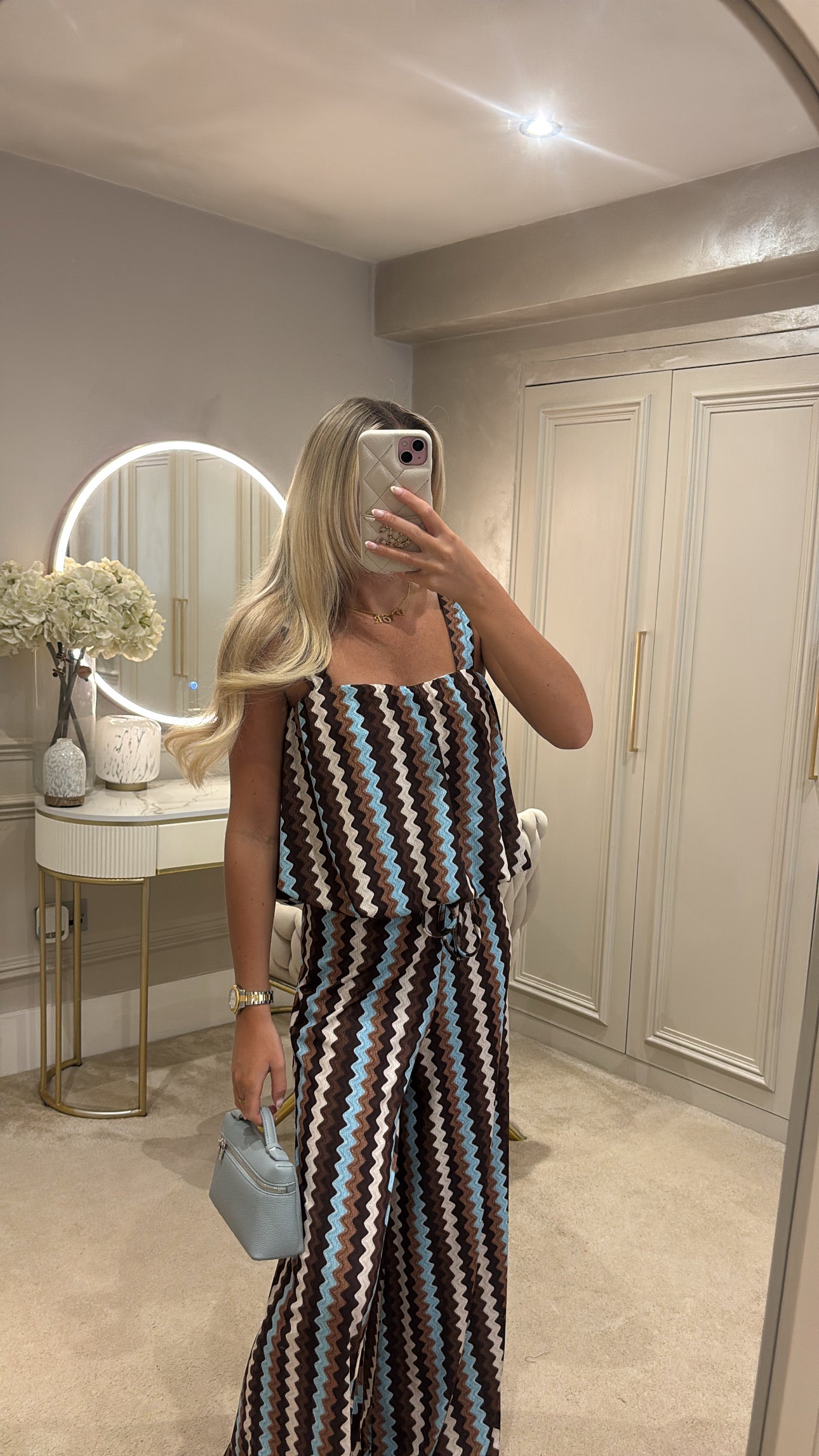 Zig zag trouser set