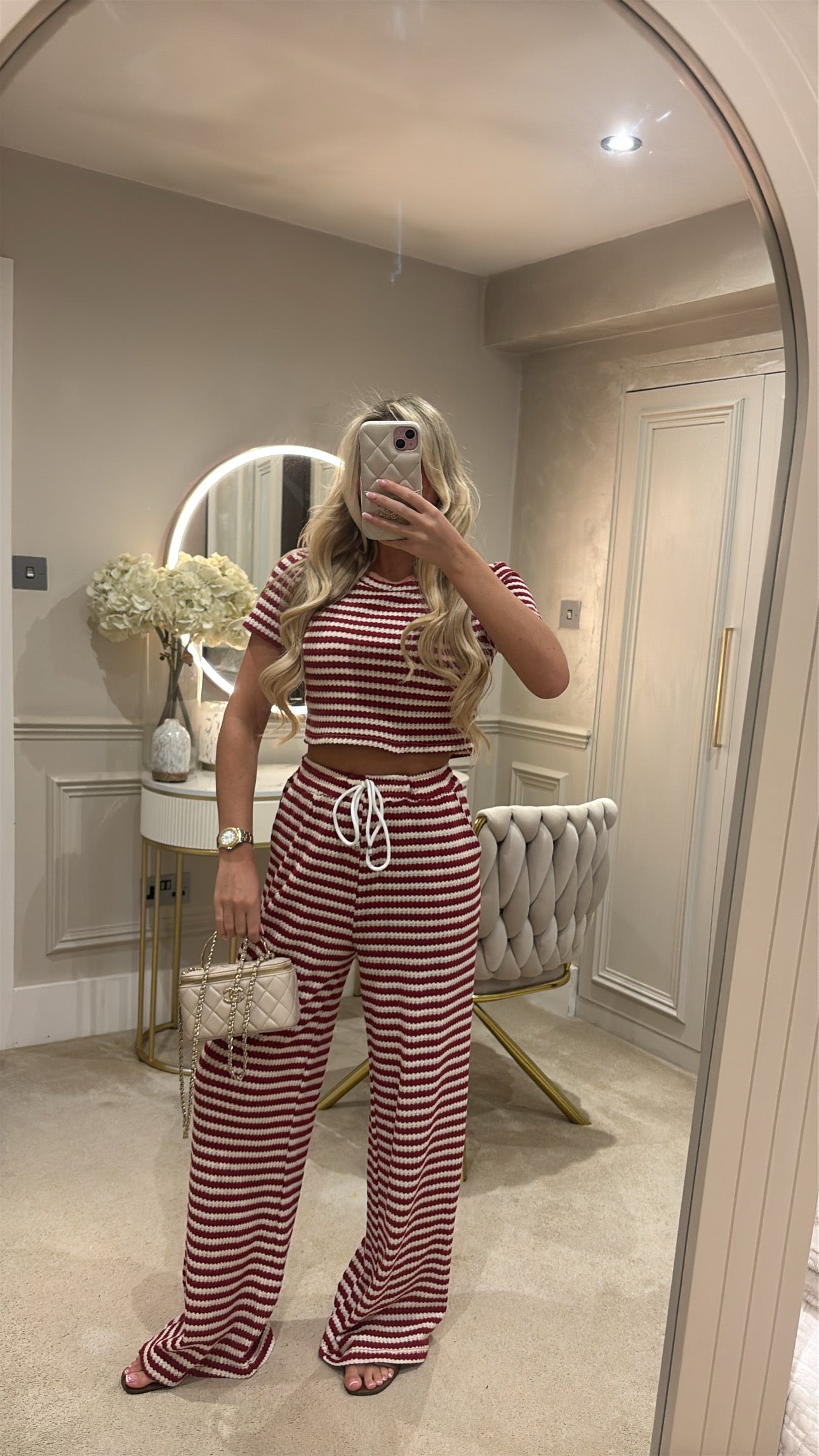 Cropped T-shirt lounge set