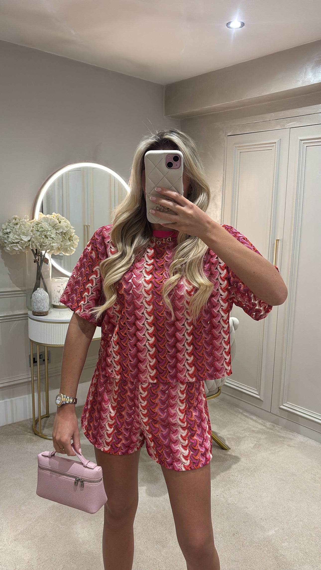 Pattern T-shirt co-ord