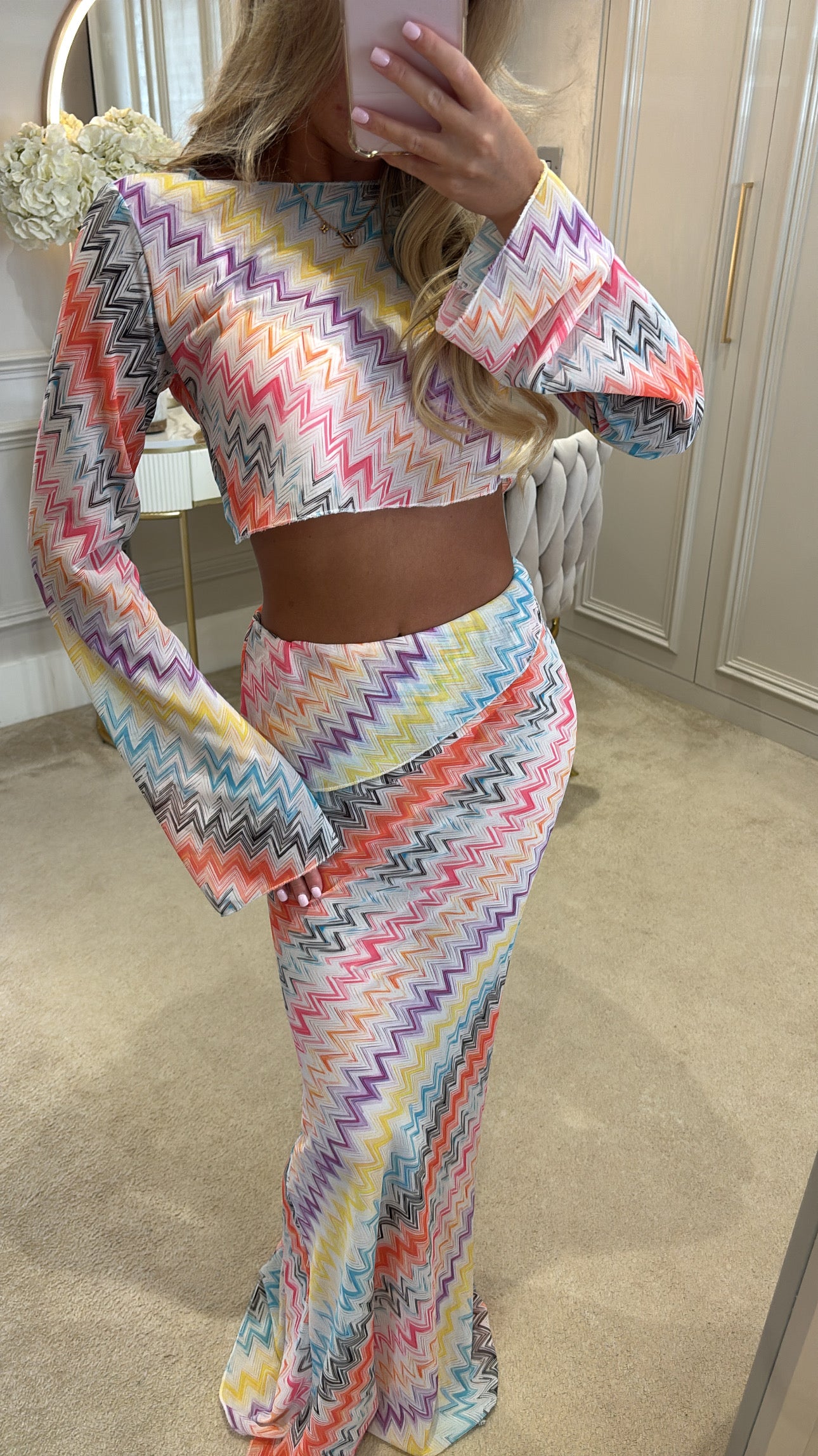 Zig zag maxi co-ord