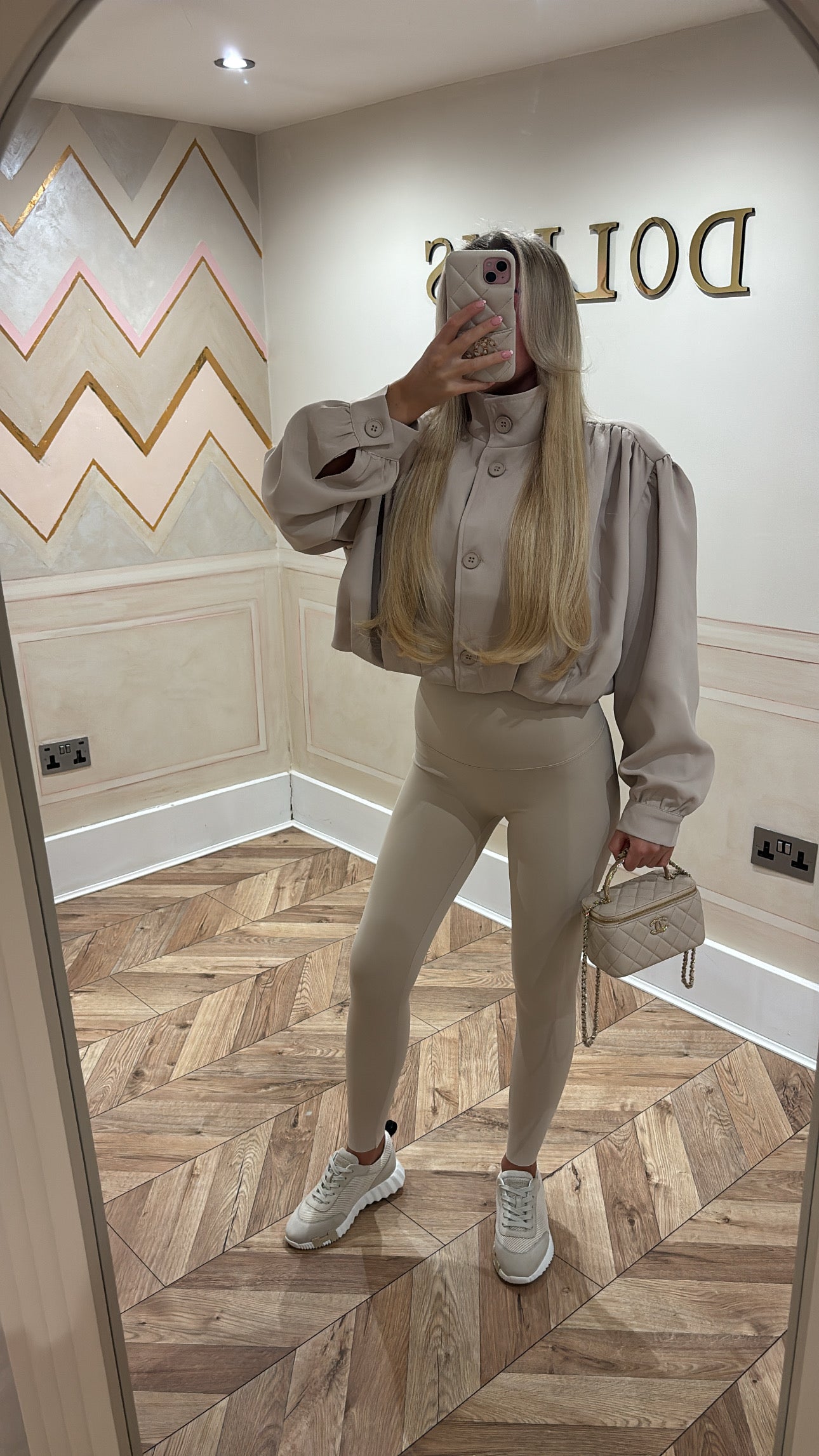 Puff sleeve cropped jacket