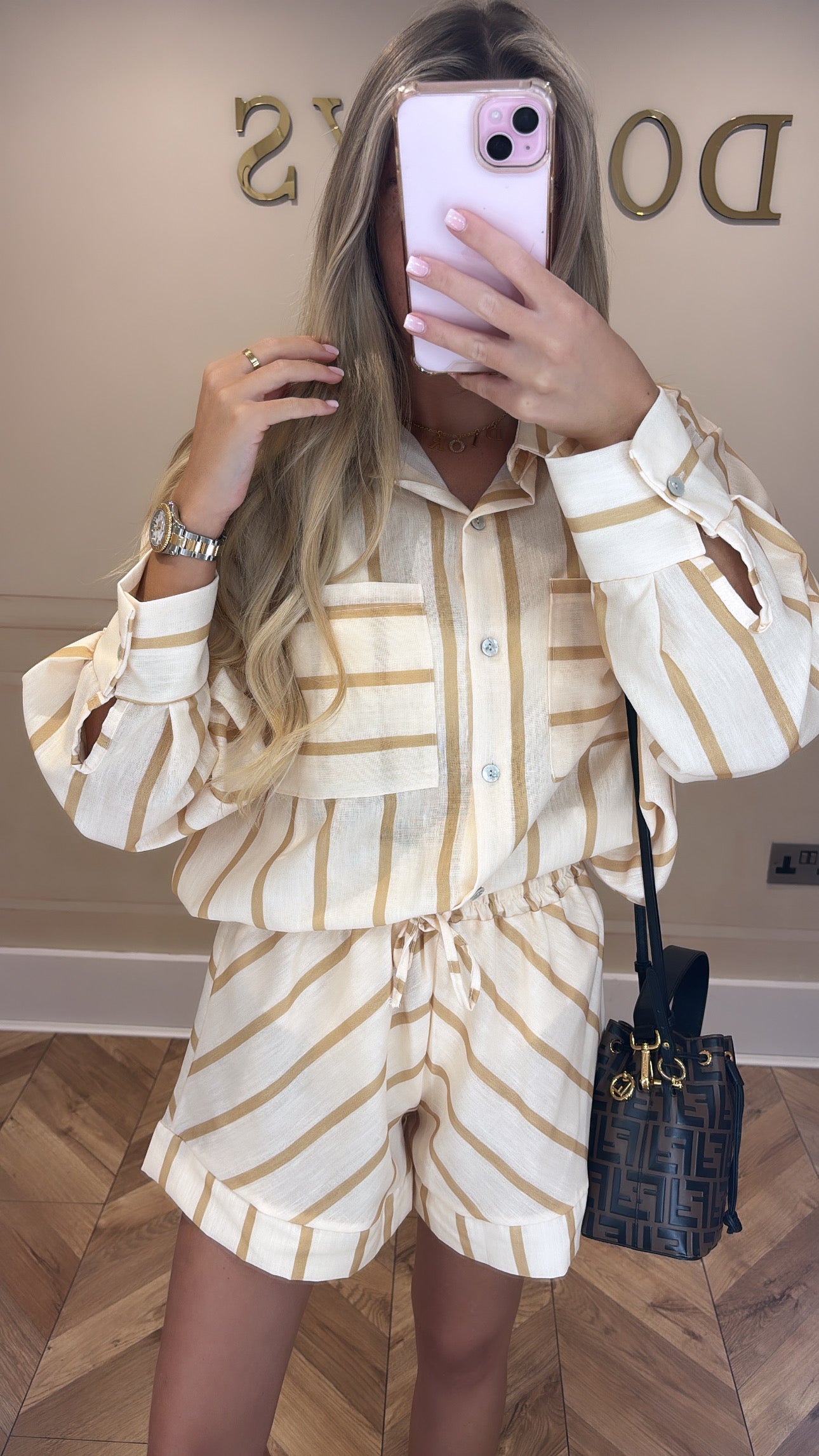 SALE Stripe shirt co-ord