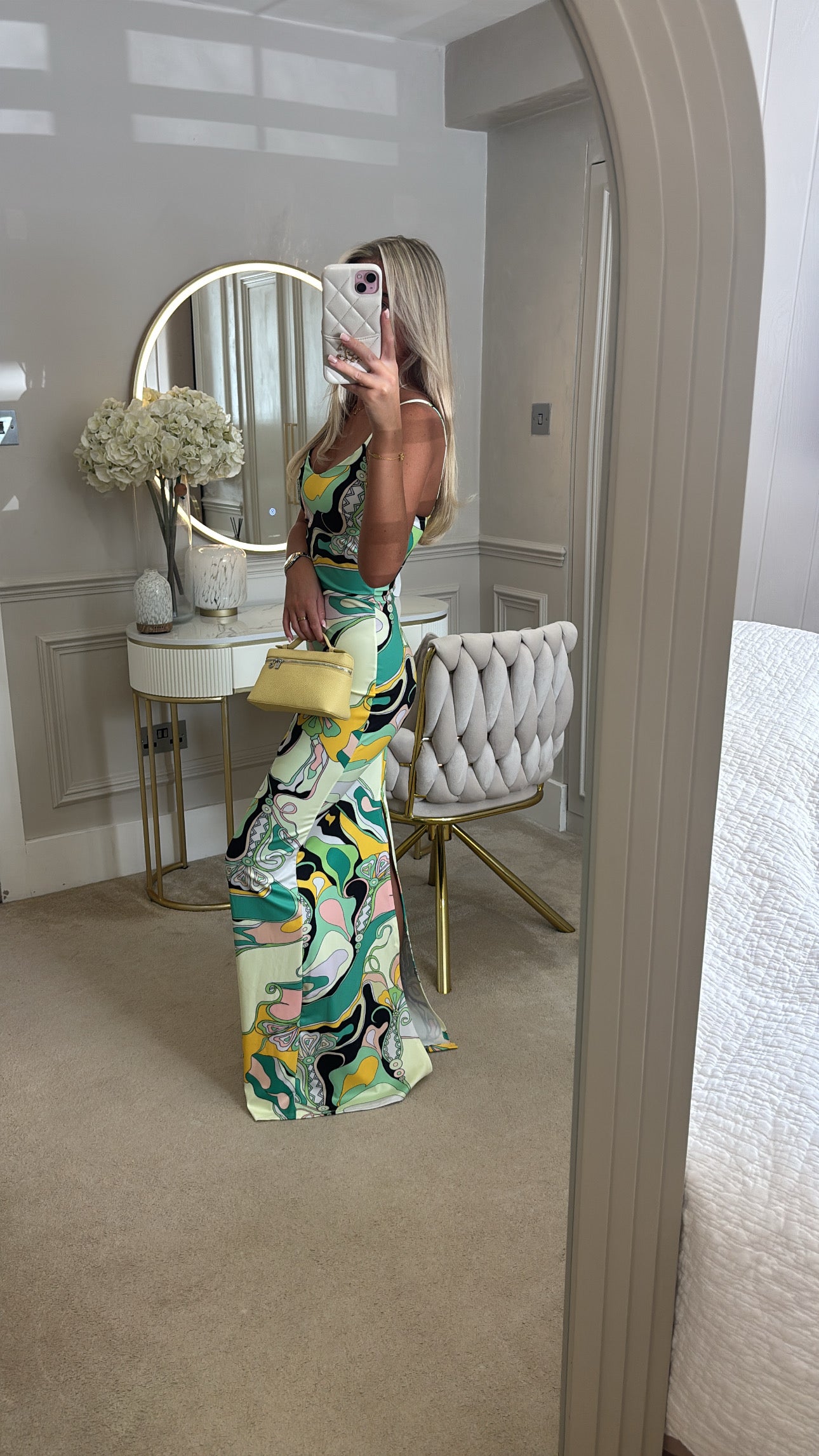 Printed pattern maxi dress
