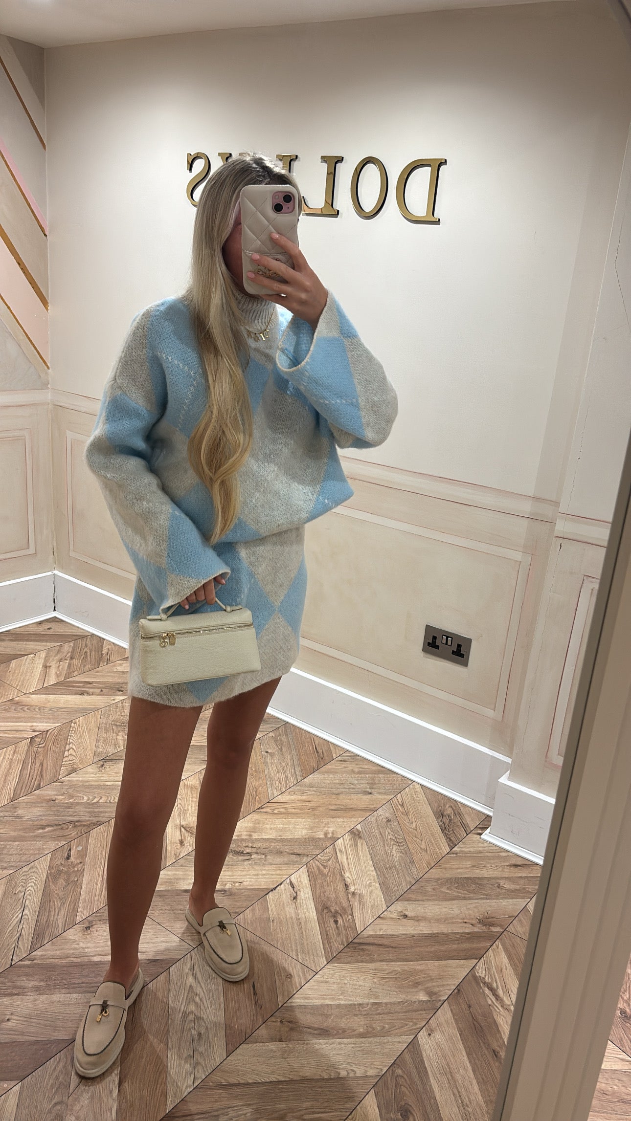 Knitted skirt and top