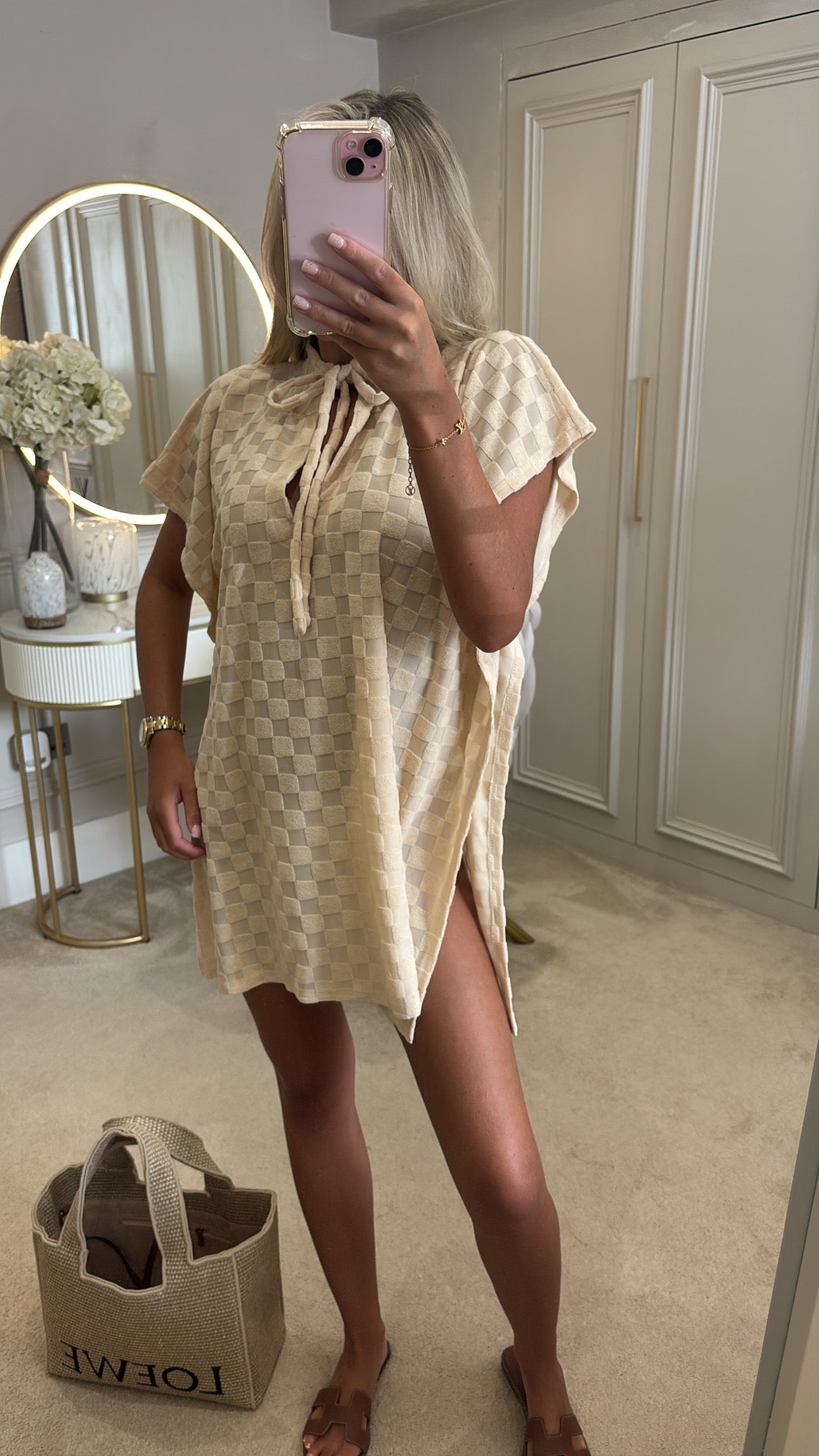 Towelling poncho
