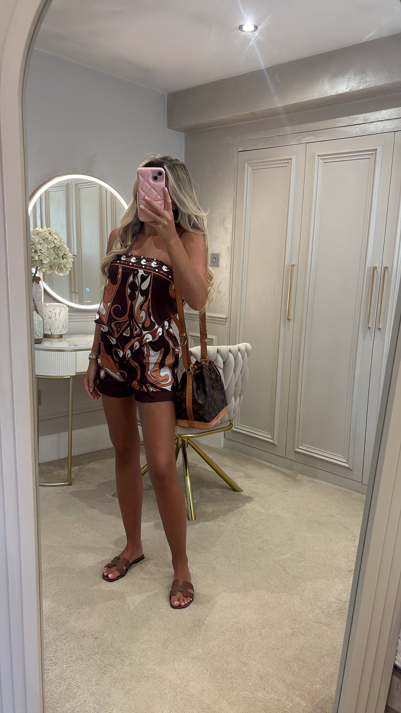 Silk bandeau short set