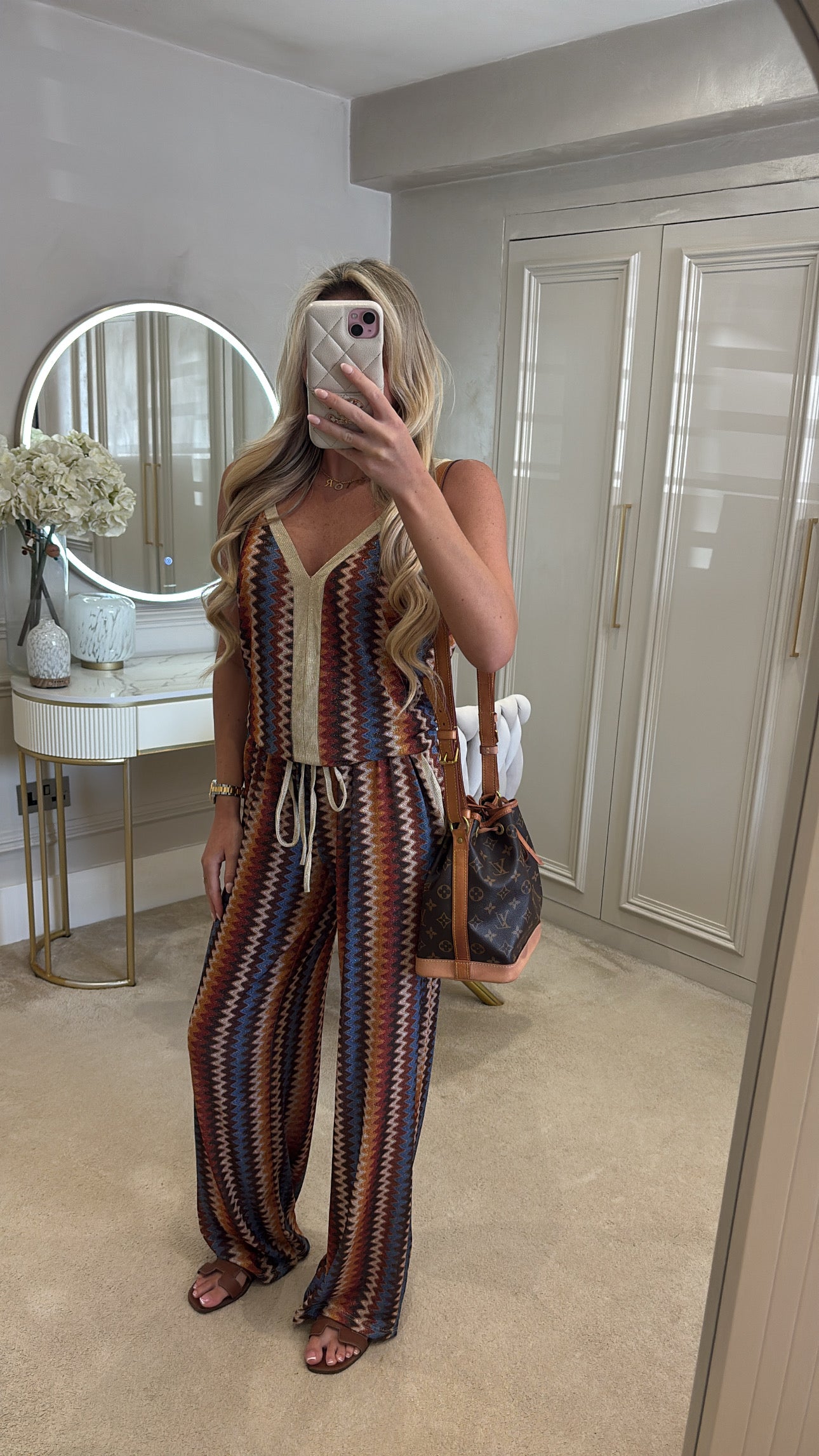 Glitter zig zag lounge set