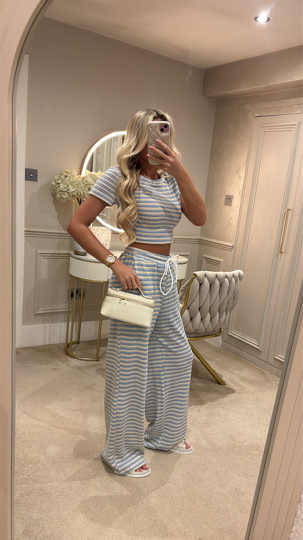 Cropped T-shirt lounge set