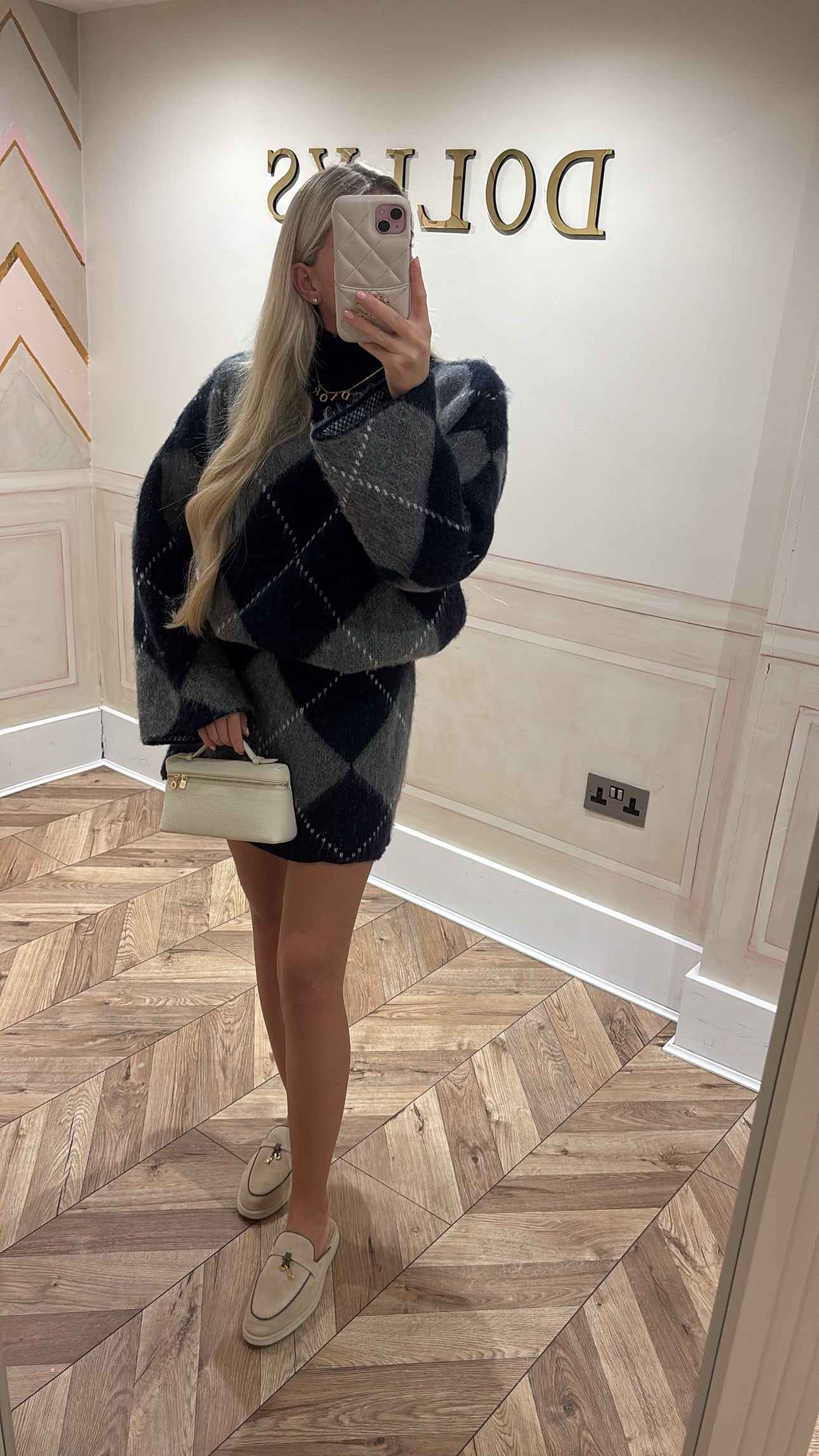 Knitted skirt and top