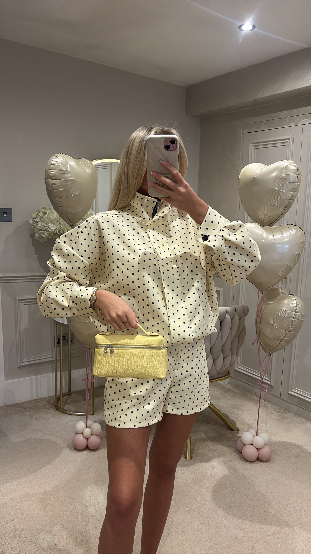 Polkadot jacket short set PRE ORDER ￼
