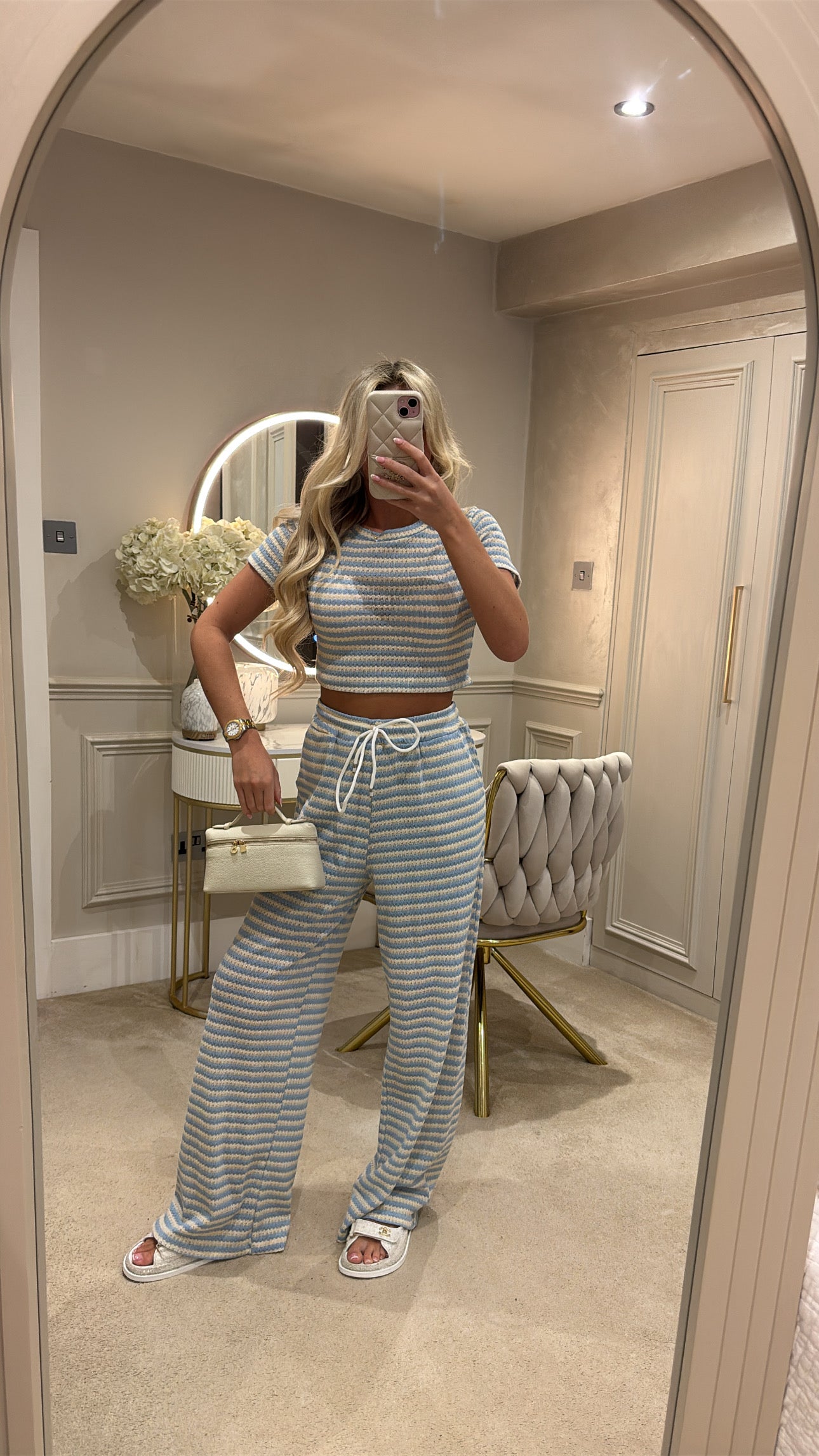Cropped T-shirt lounge set