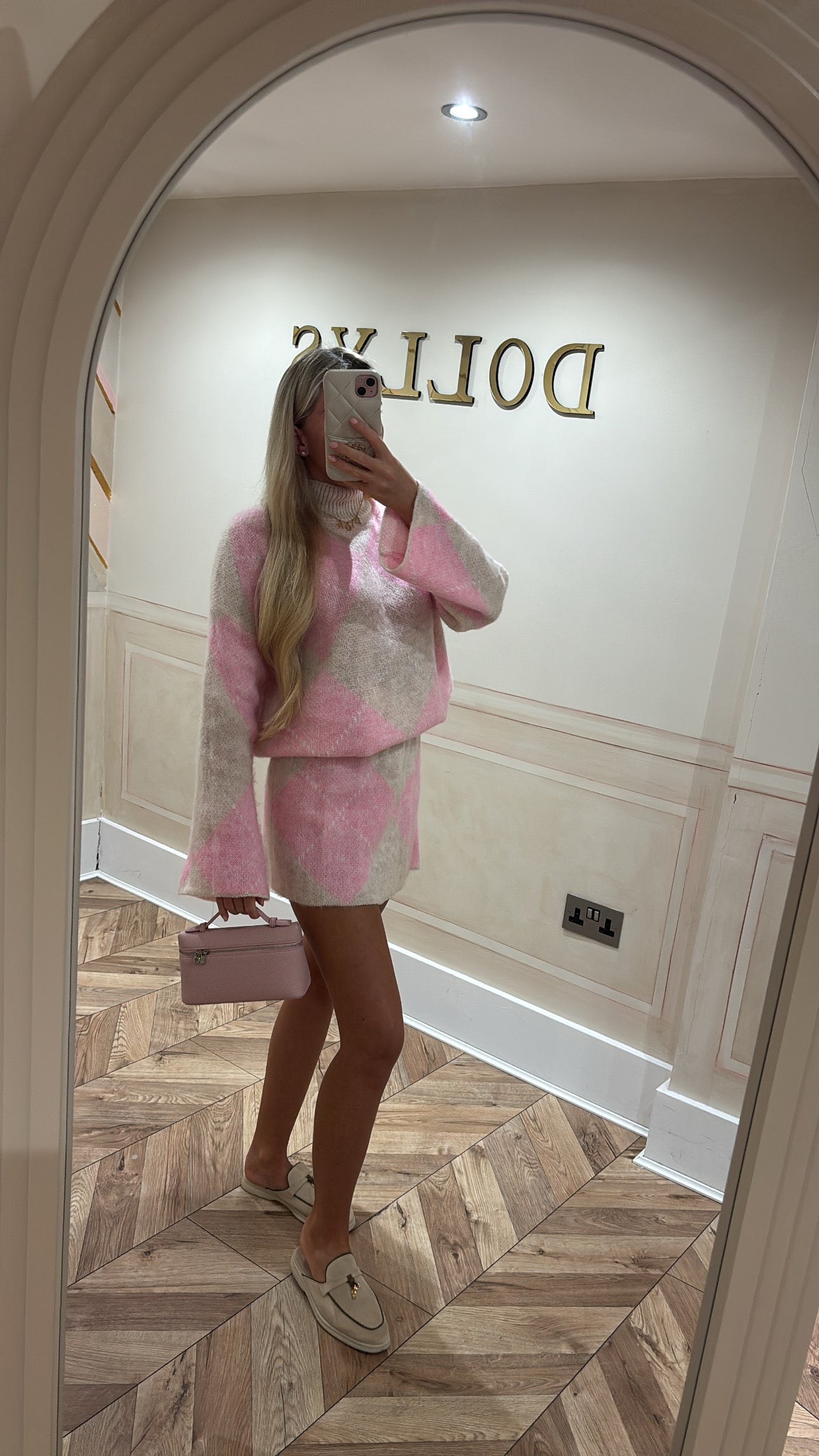 Knitted skirt and top