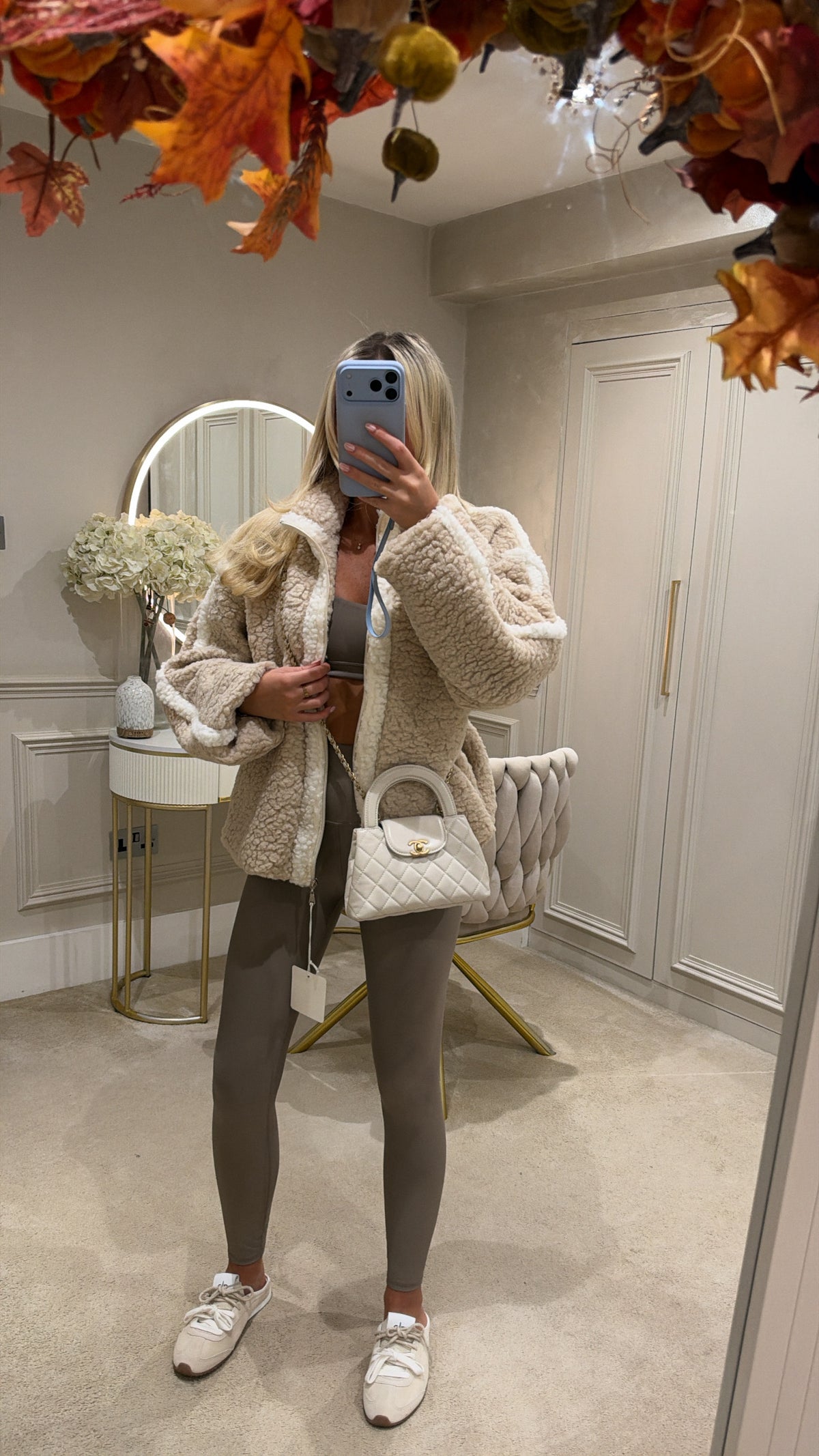 Teddy white trim jacket