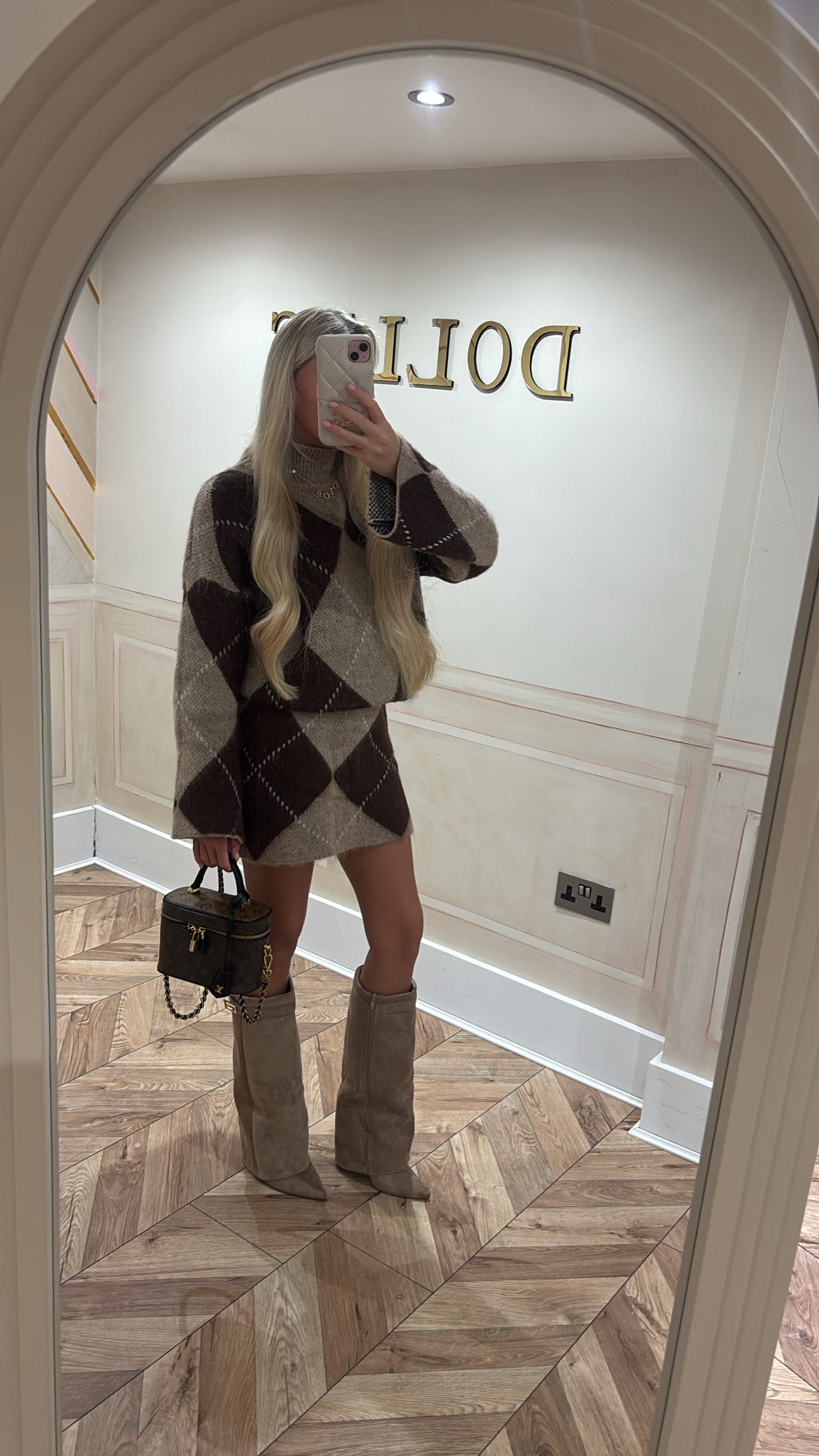 Knitted skirt and top