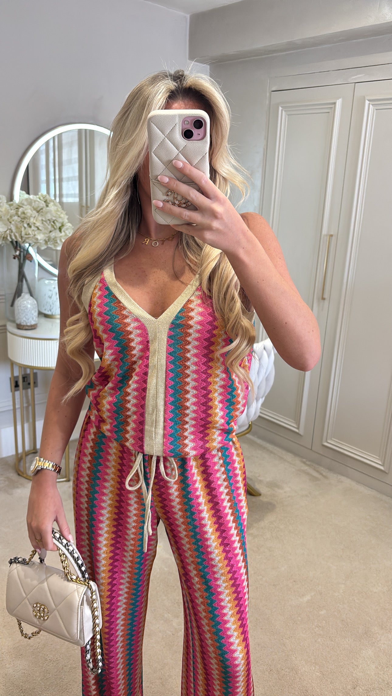 Glitter zig zag lounge set