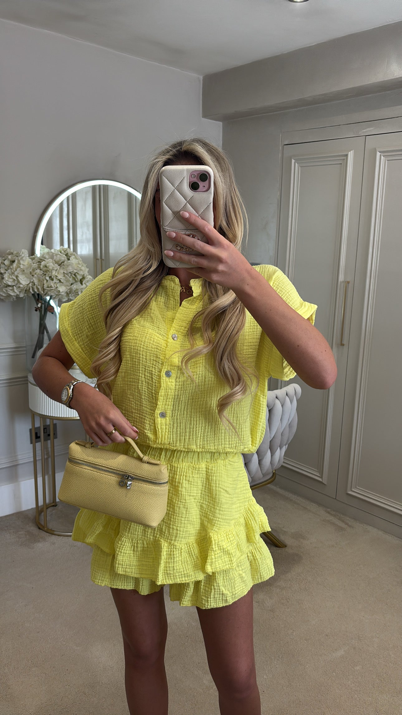 Cheesecloth skort co-ord