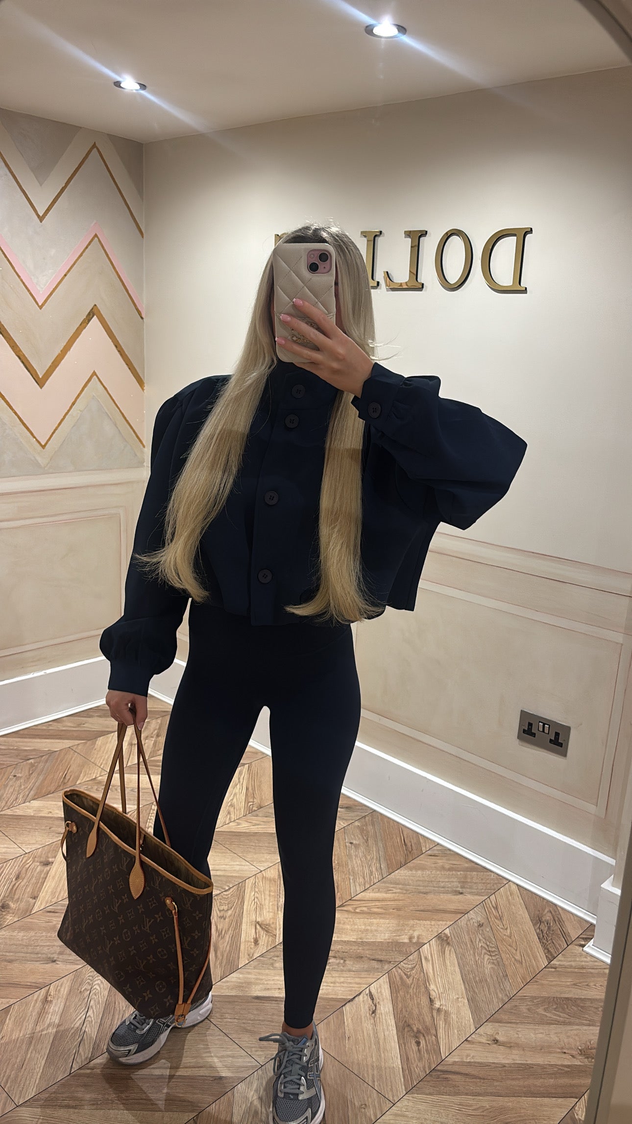Puff sleeve cropped jacket