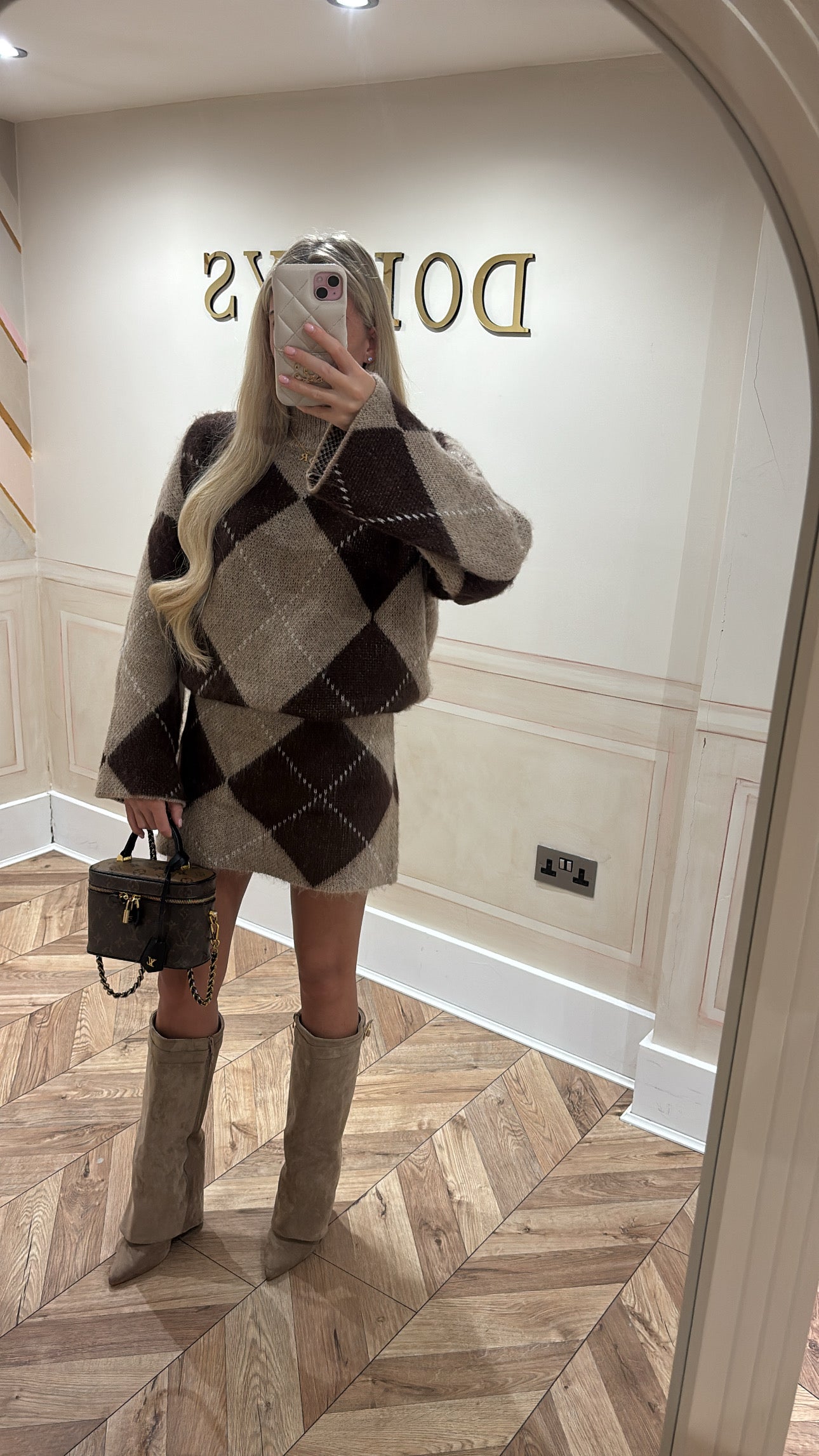 Knitted skirt and top