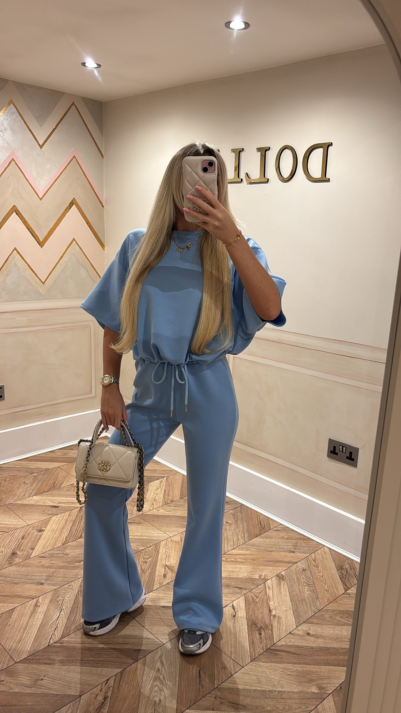 Short sleeve ruched lounge set