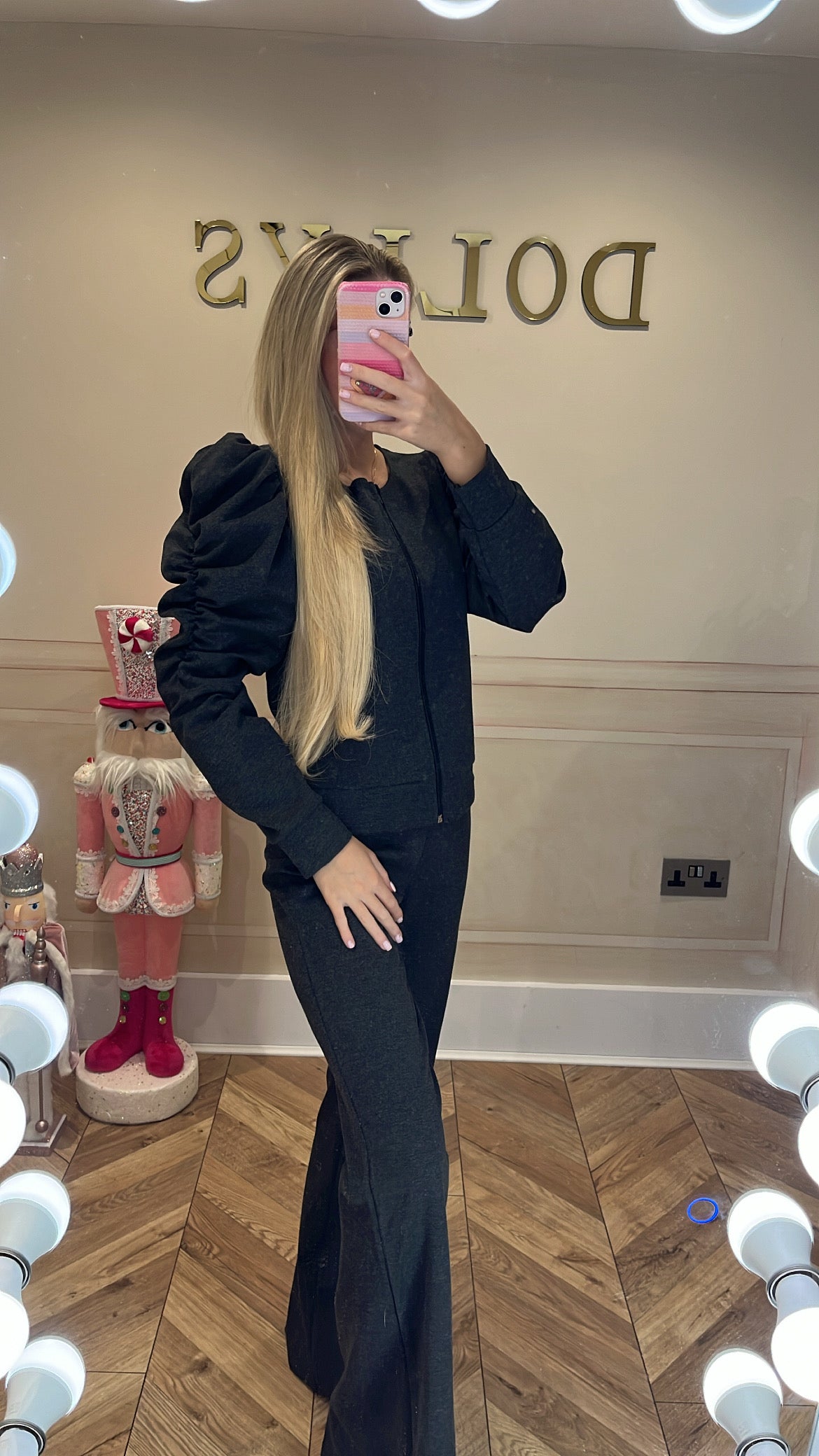 Ruched jacket tracksuit