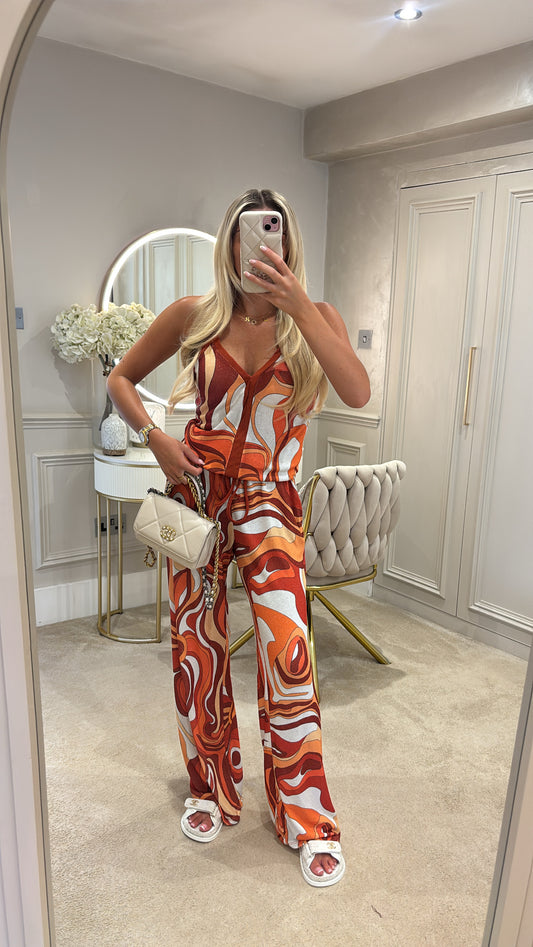 Pucci glitter vest trouser set