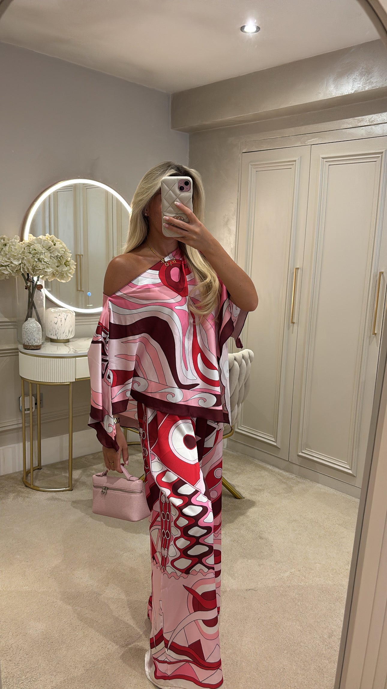Silk pucci trouser co-ord