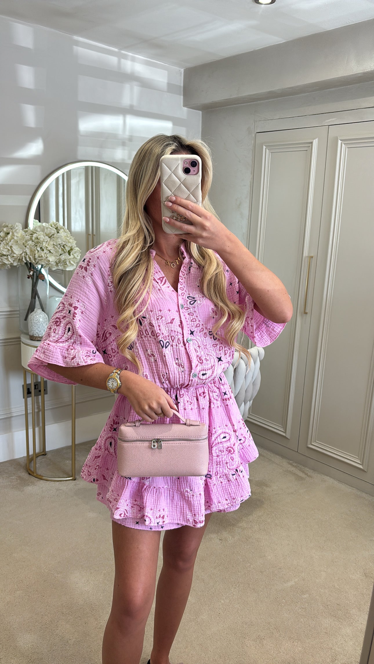 Bandana frill playsuit