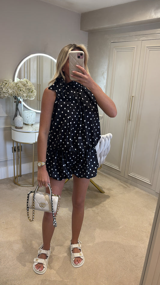 Polkadot Balloon short co-ord￼