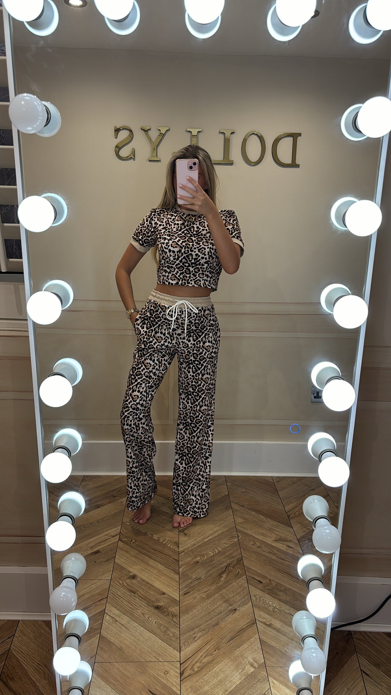 Leopard print lounge set