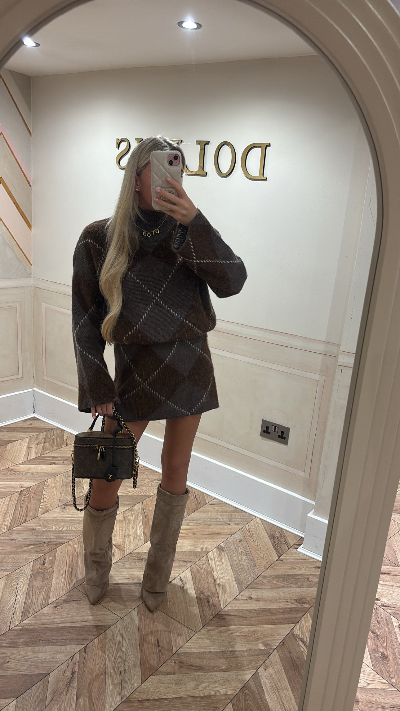 Knitted skirt and top