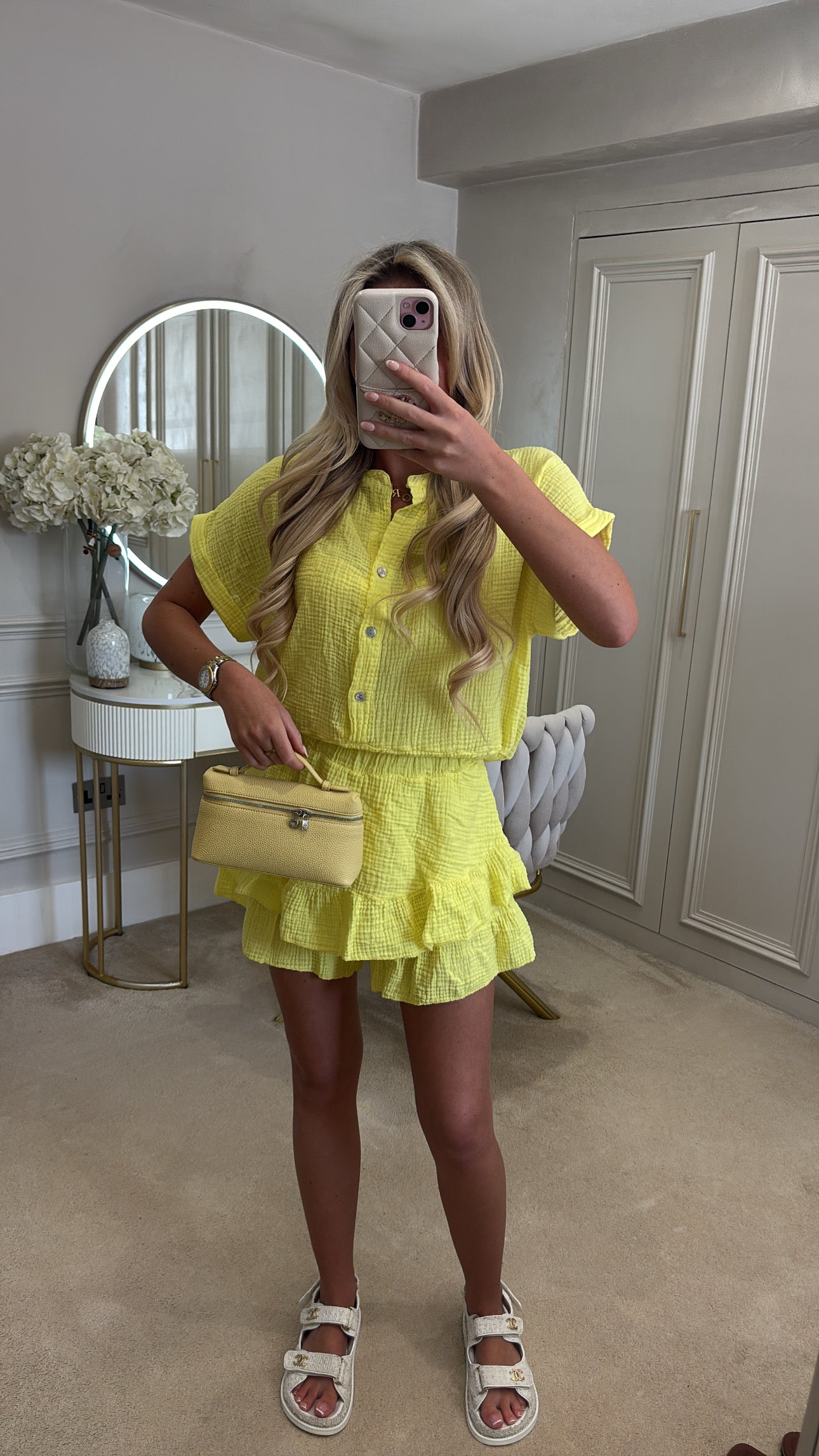 Cheesecloth skort co-ord