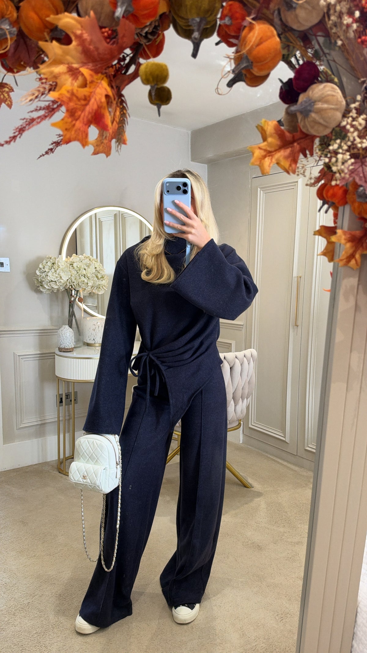 Bell sleeve flared lounge set