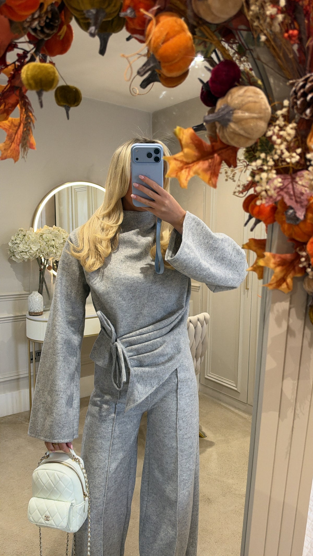 Bell sleeve flared lounge set