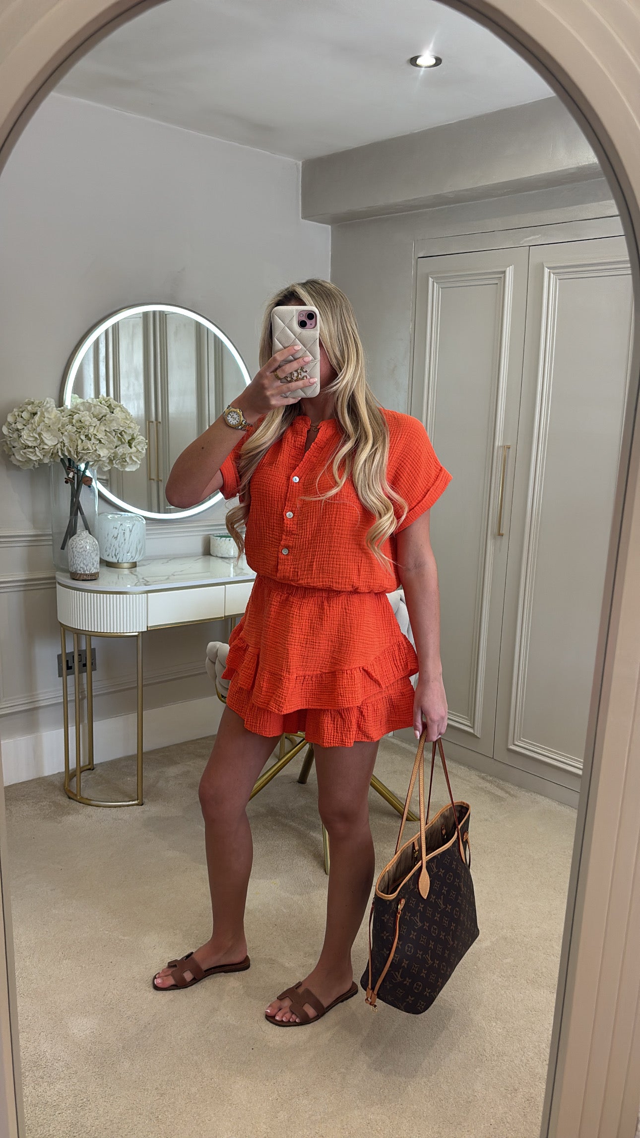 Cheesecloth skort co-ord