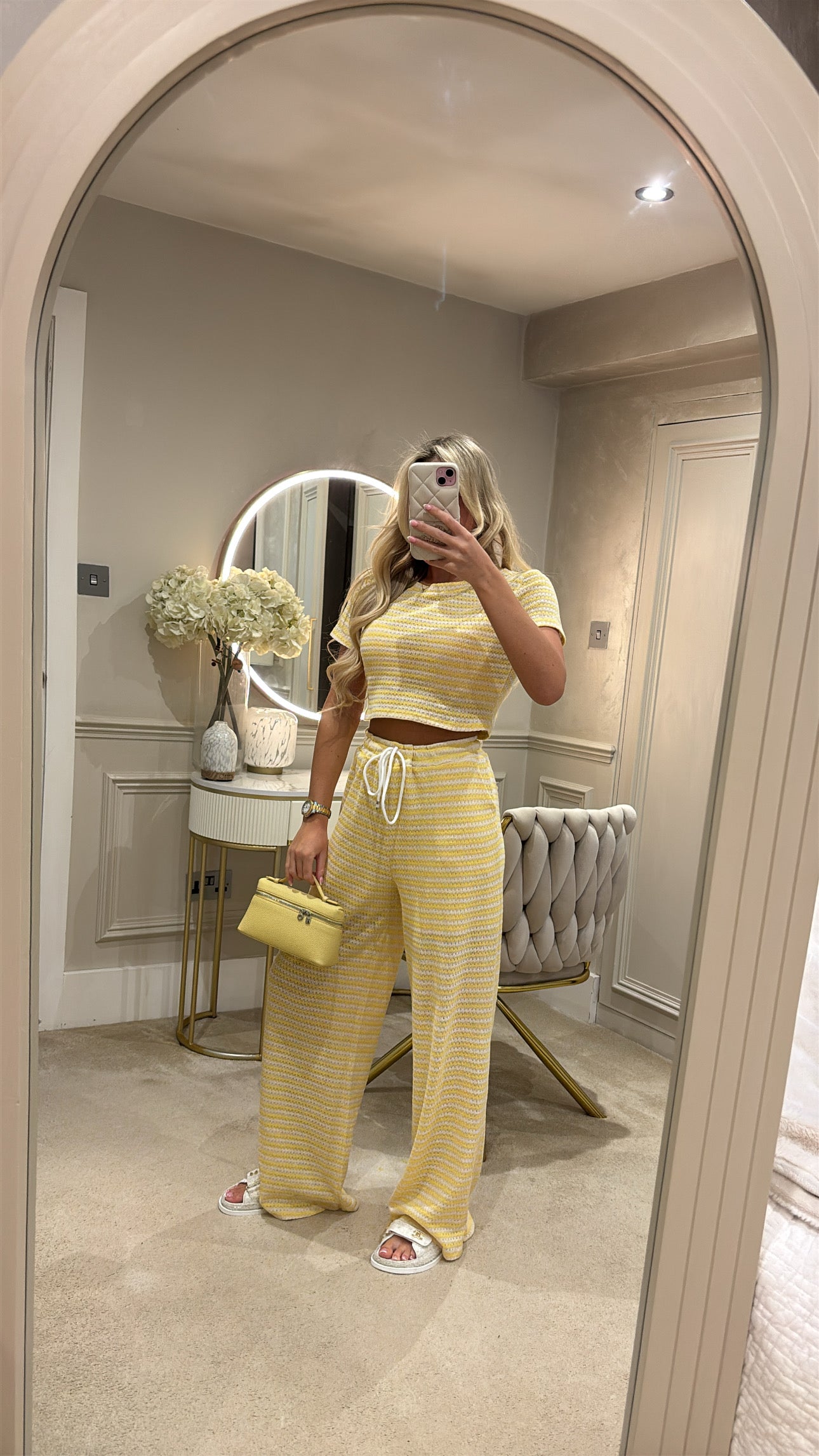 Cropped T-shirt lounge set