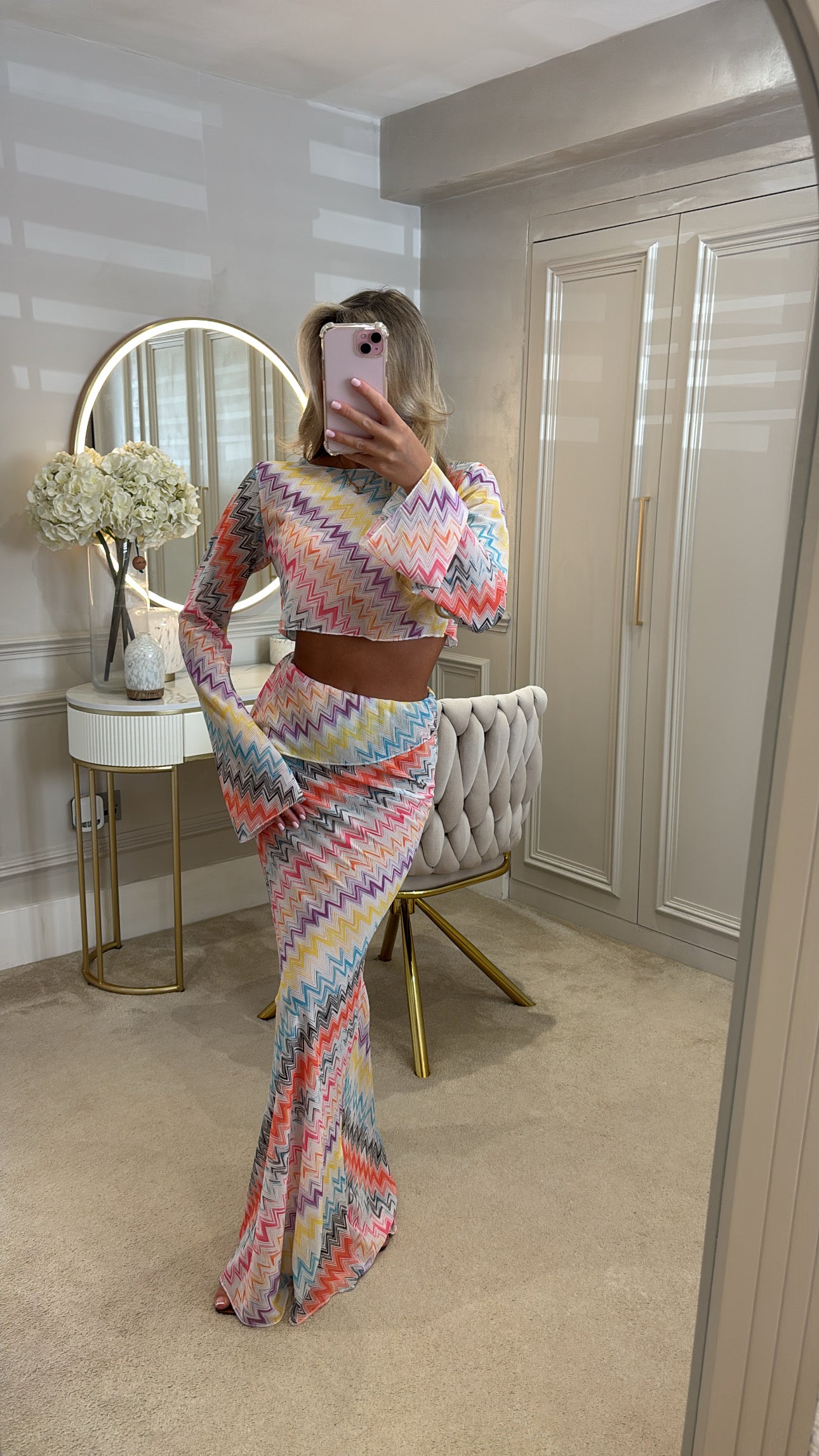 Zig zag maxi co-ord